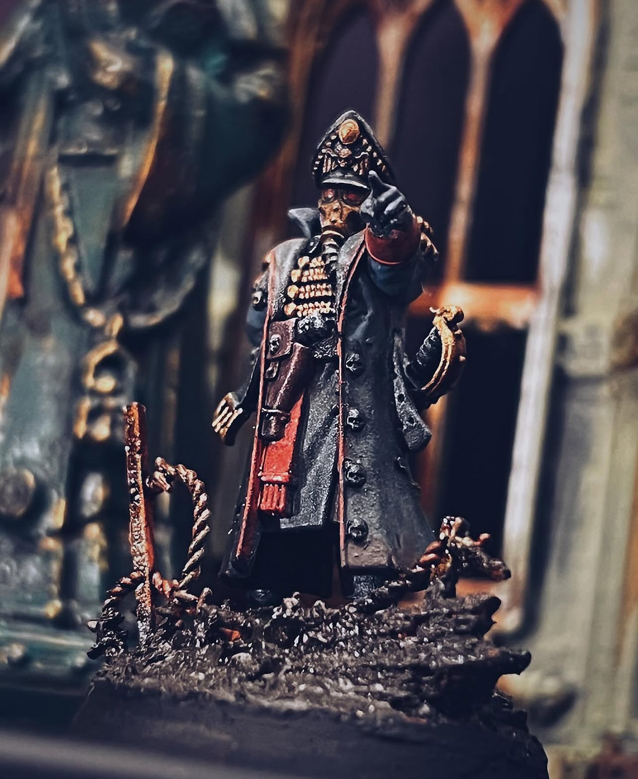 Warhammer 40k miniature assembled and painted by me