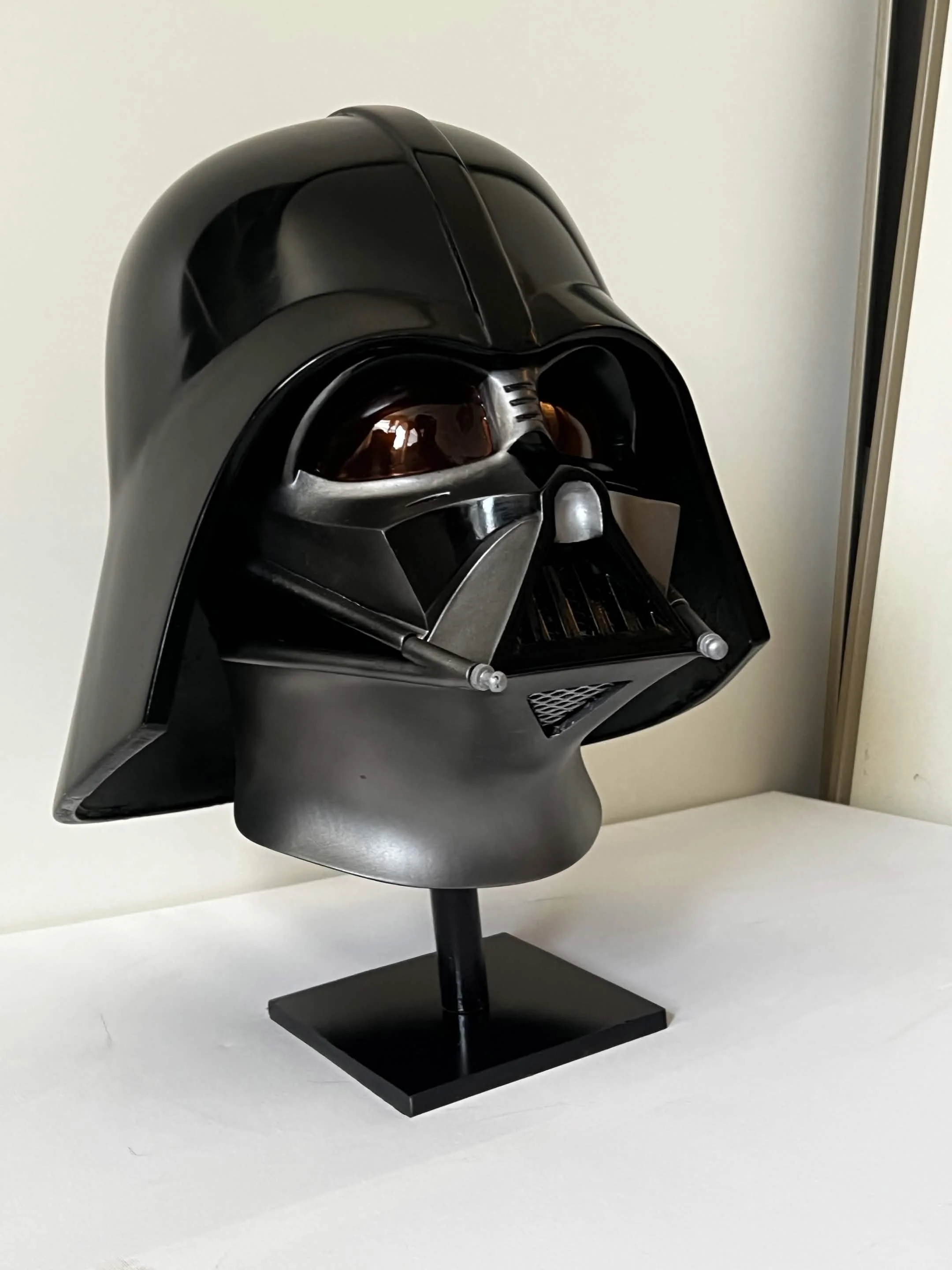 Finished 3D Printed Darth Vader helmet (Mix of filament and resin printing)