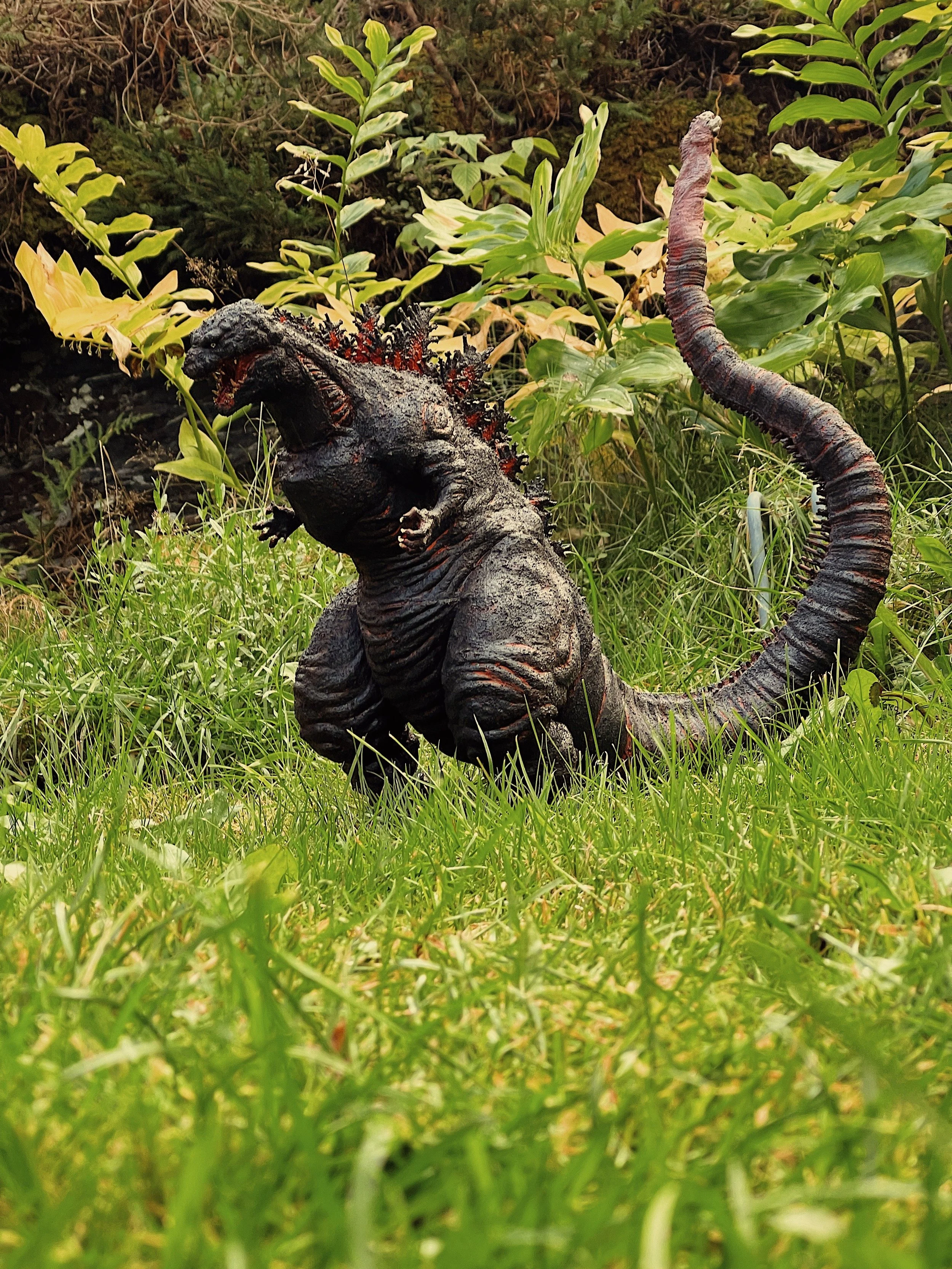 Shin Godzilla seen here fully finished after a lot of prep, texturing and paintwork.