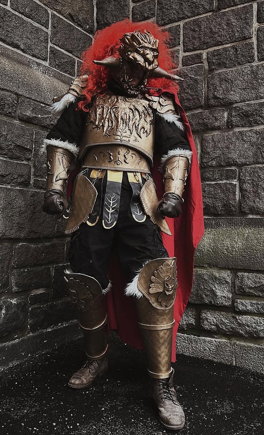 Starscourge Radahn from Elden Ring (2022) Crafted and painted by me out of EVA-Foam mats and Foamclay, with faux-fur lining in the gauntlets and greaves.