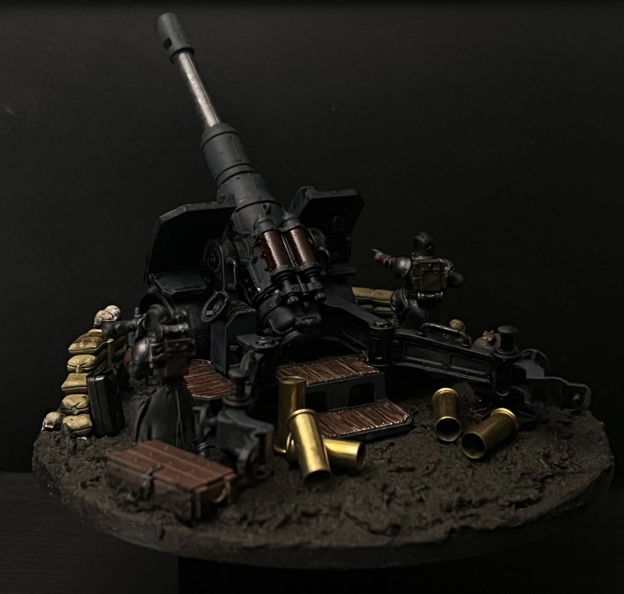 Warhammer 40K Miniature artillery cannon by me