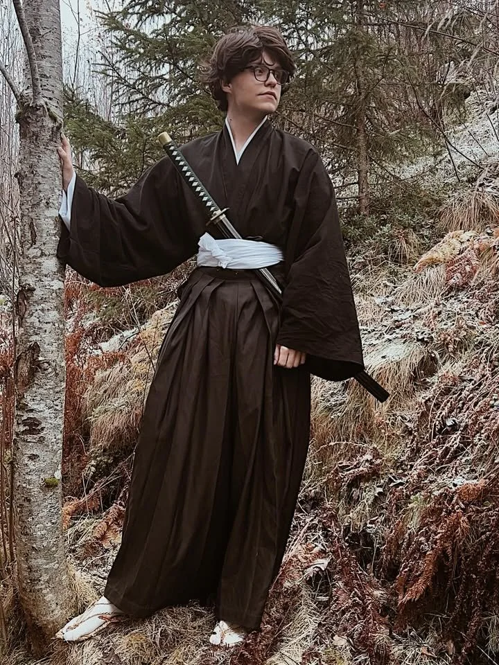 Aizen Sousuke from Bleach (2001) Handsewn Japanese Kimono & Wig Styling by me
