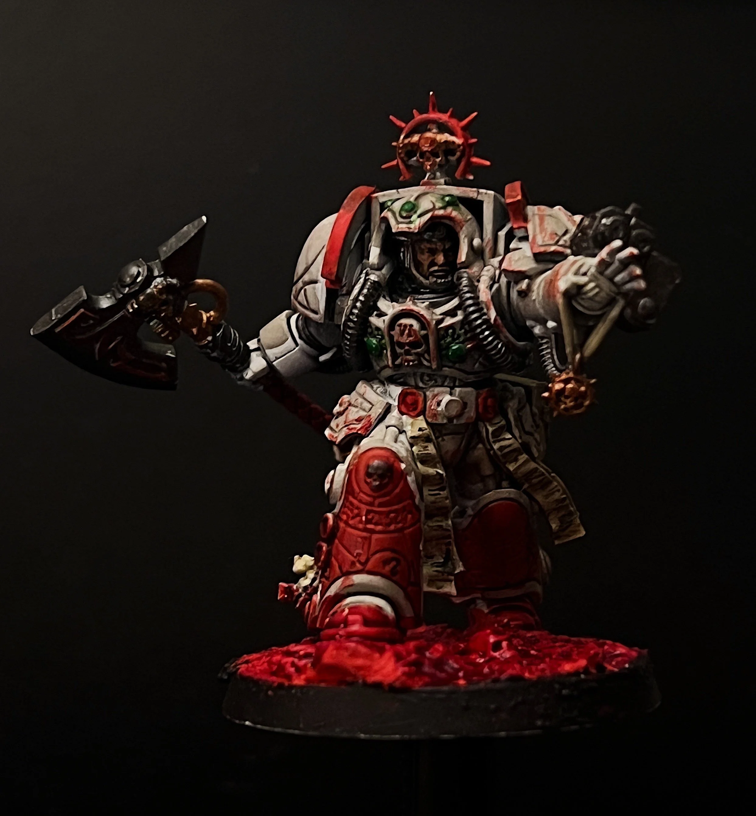 Warhammer 40k miniature assembled and painted by me