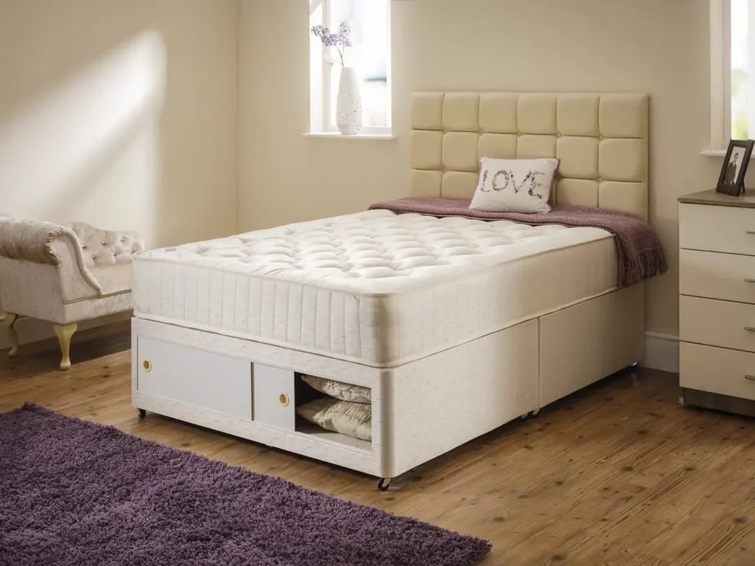 Crystal Mattress - Damask Covered - 12.5G Open Coil Springs