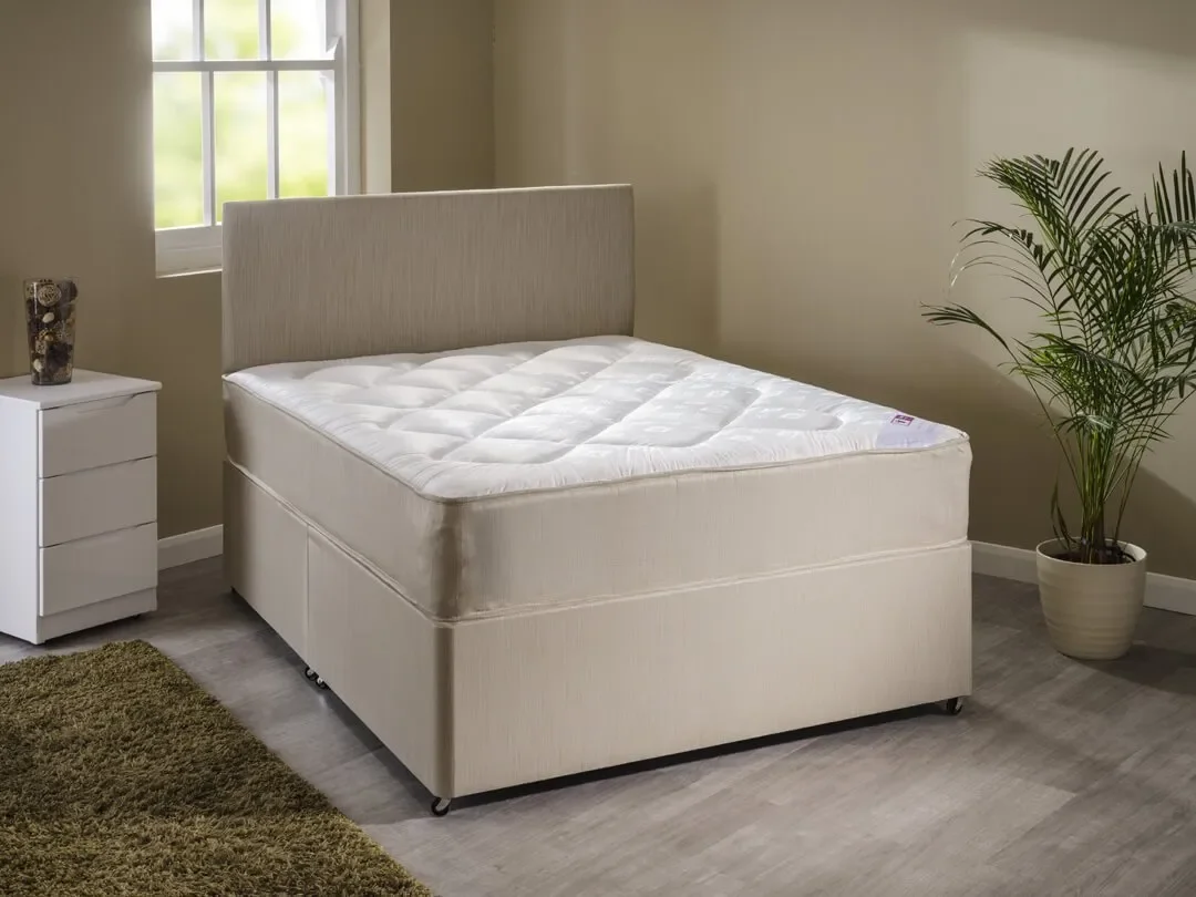 Super Ortho Mattress - Damask Covered 12.5G Spring Unit - Firm Filling with Bonded Fibre for Back Support