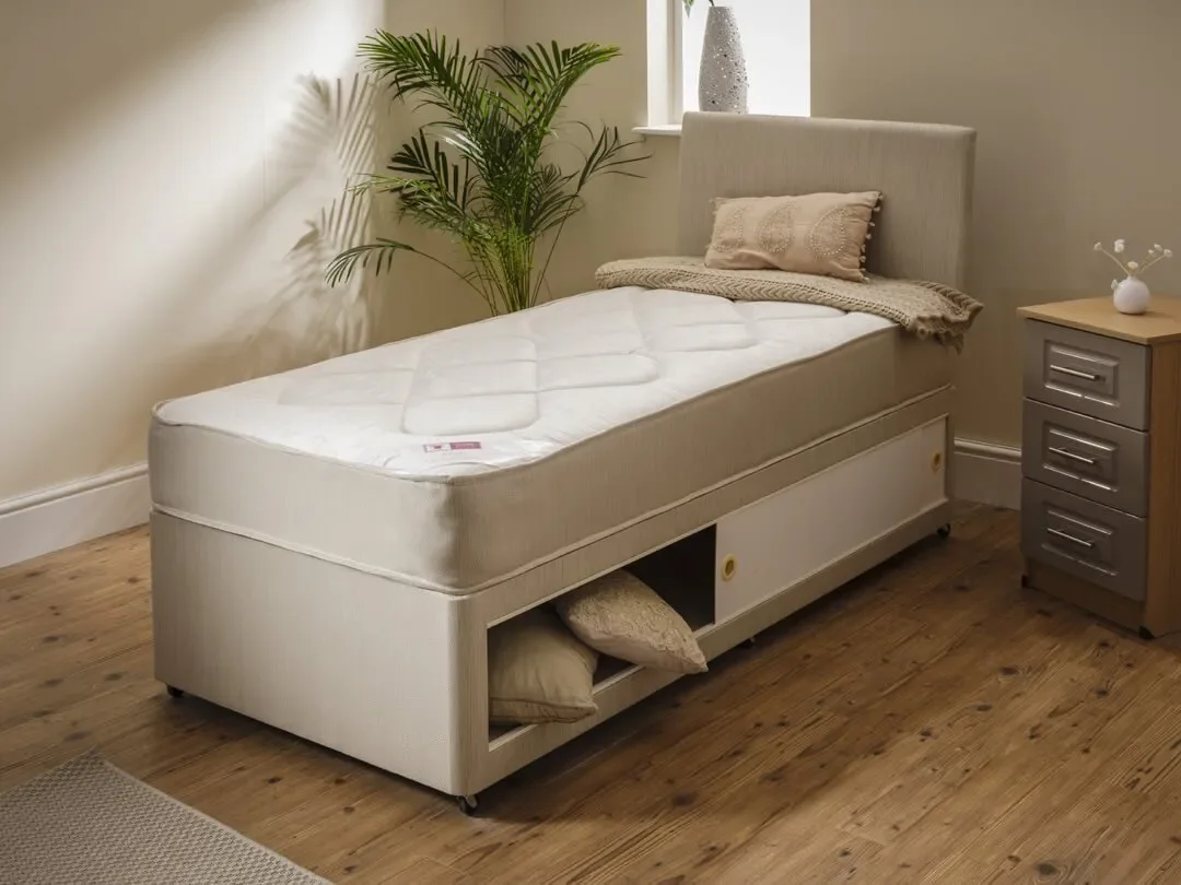 Candy Mattress - 13.5G Open Coil Spring System - Damask Fabric Covering