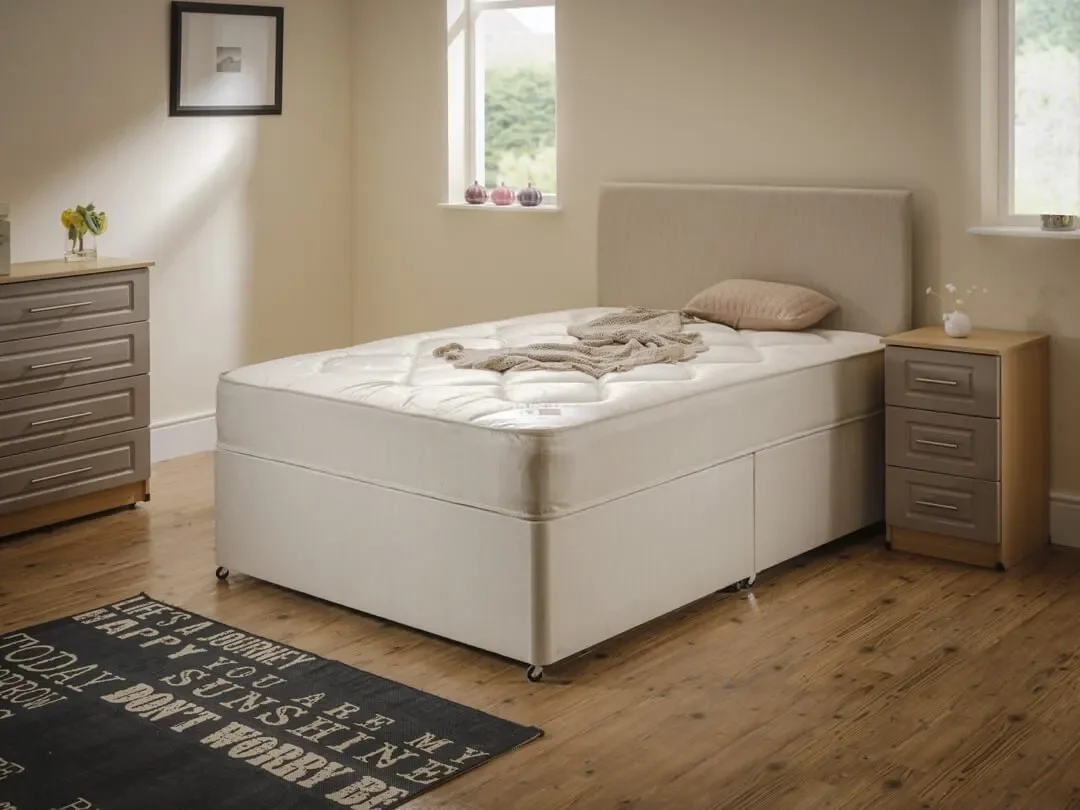 Reo Mattress - Deep Quilted - 13.5G Spring Unit - Damask Fabric Covering