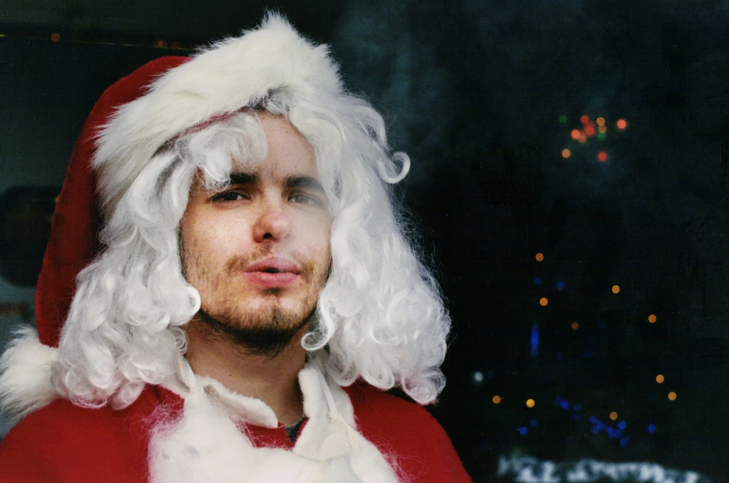 Pet Store Santa on a Smoke Break, December 2005, Lakewood, Ohio