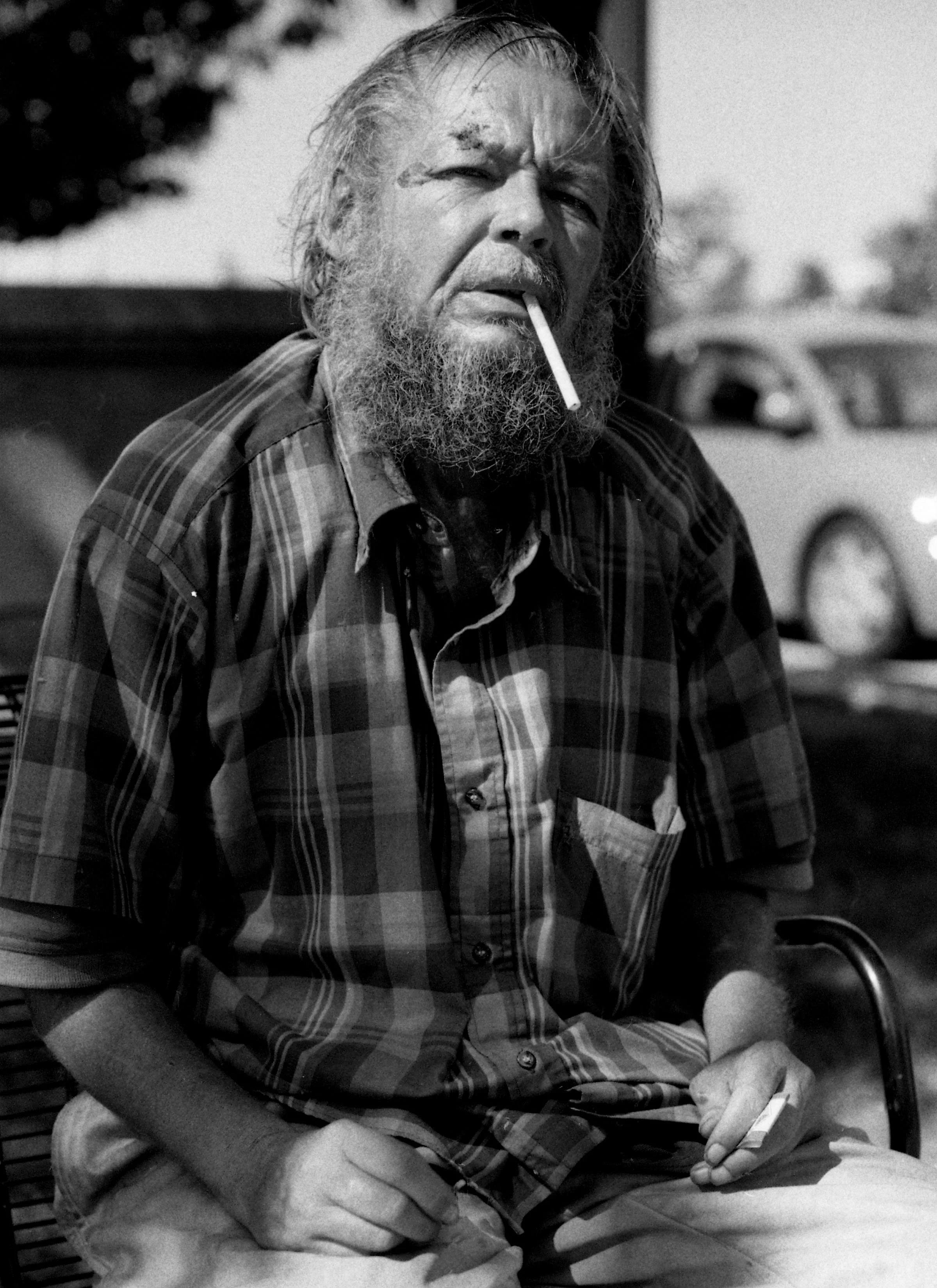 Man on Park Bench, September 2005, Cleveland, Ohio