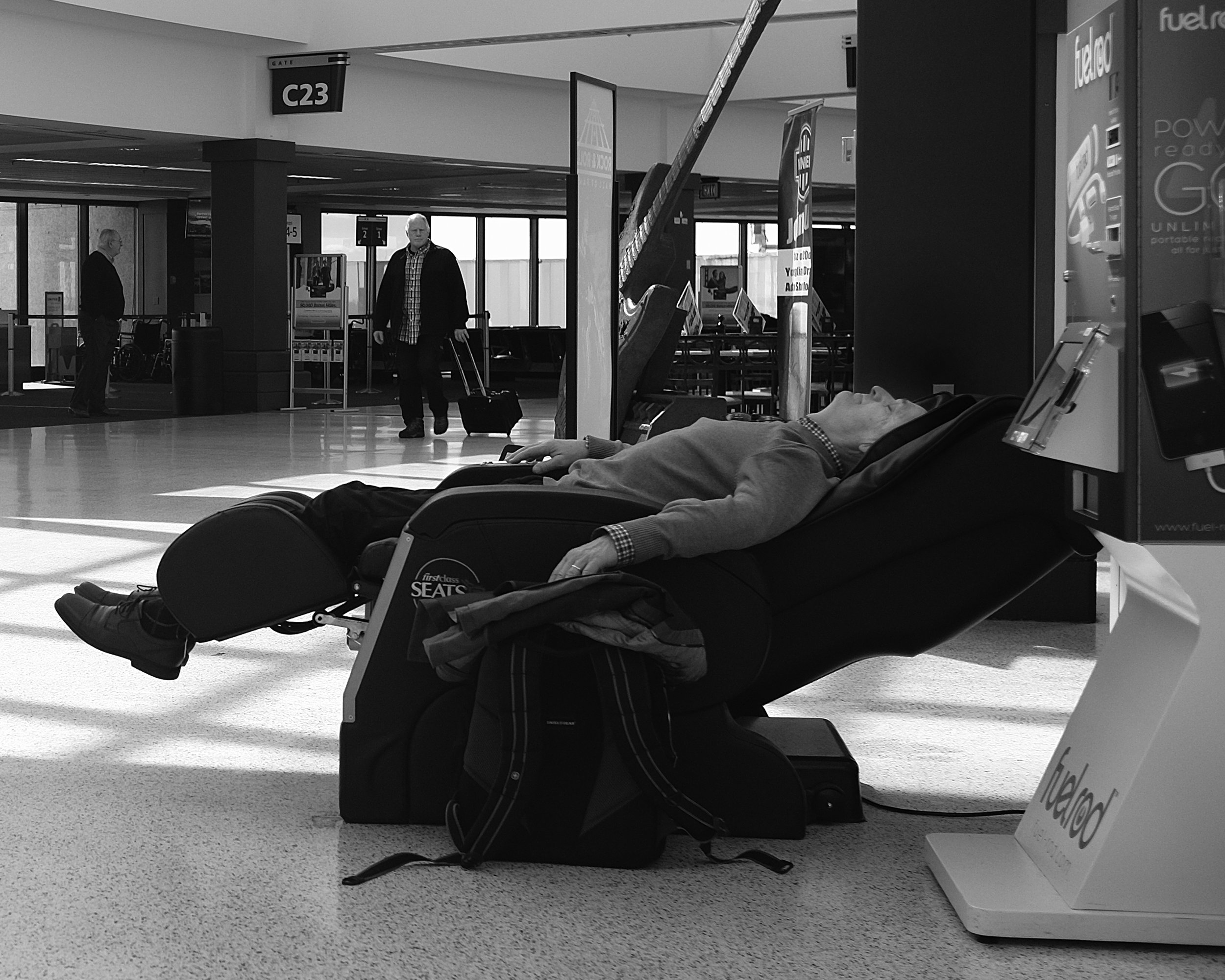 Relaxing Traveler, March 2017, Cleveland, Ohio