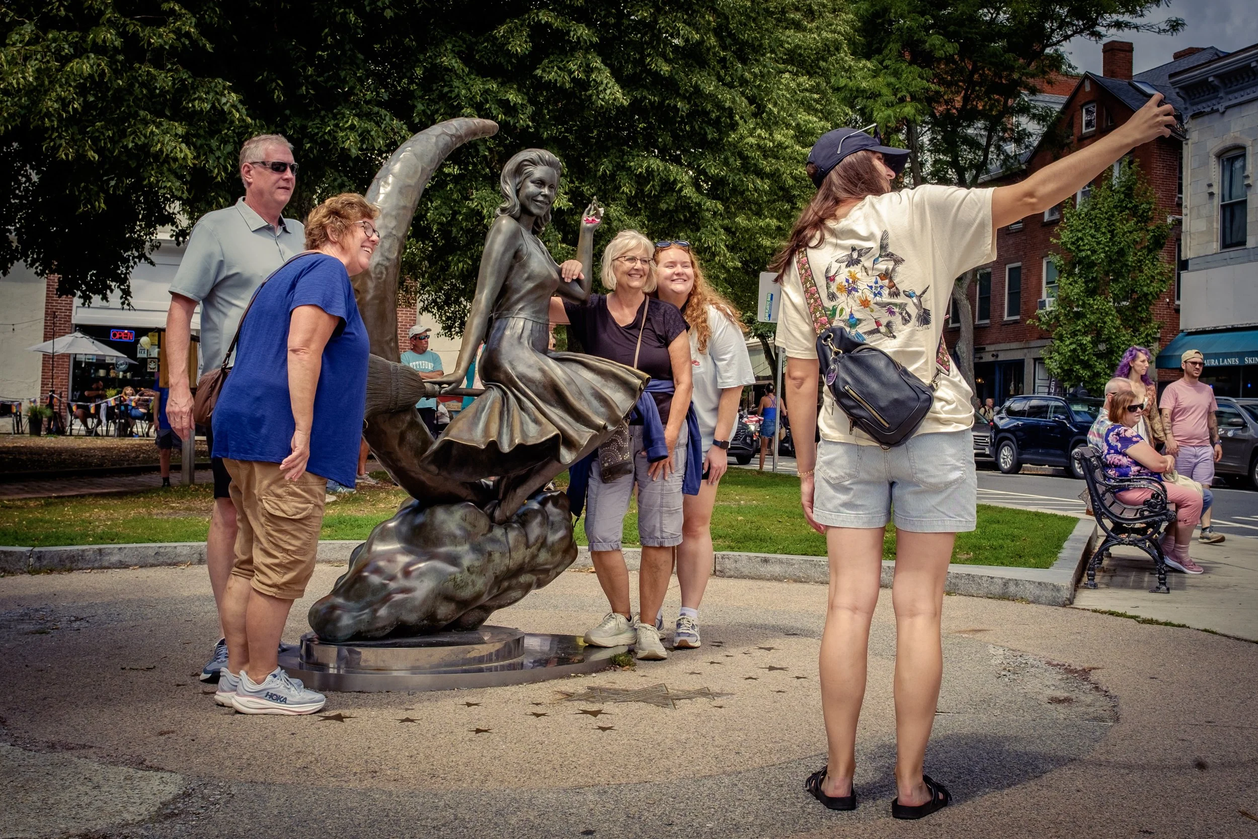 Tourists and TV Witch, July 2026 - Salem, Massachusetts