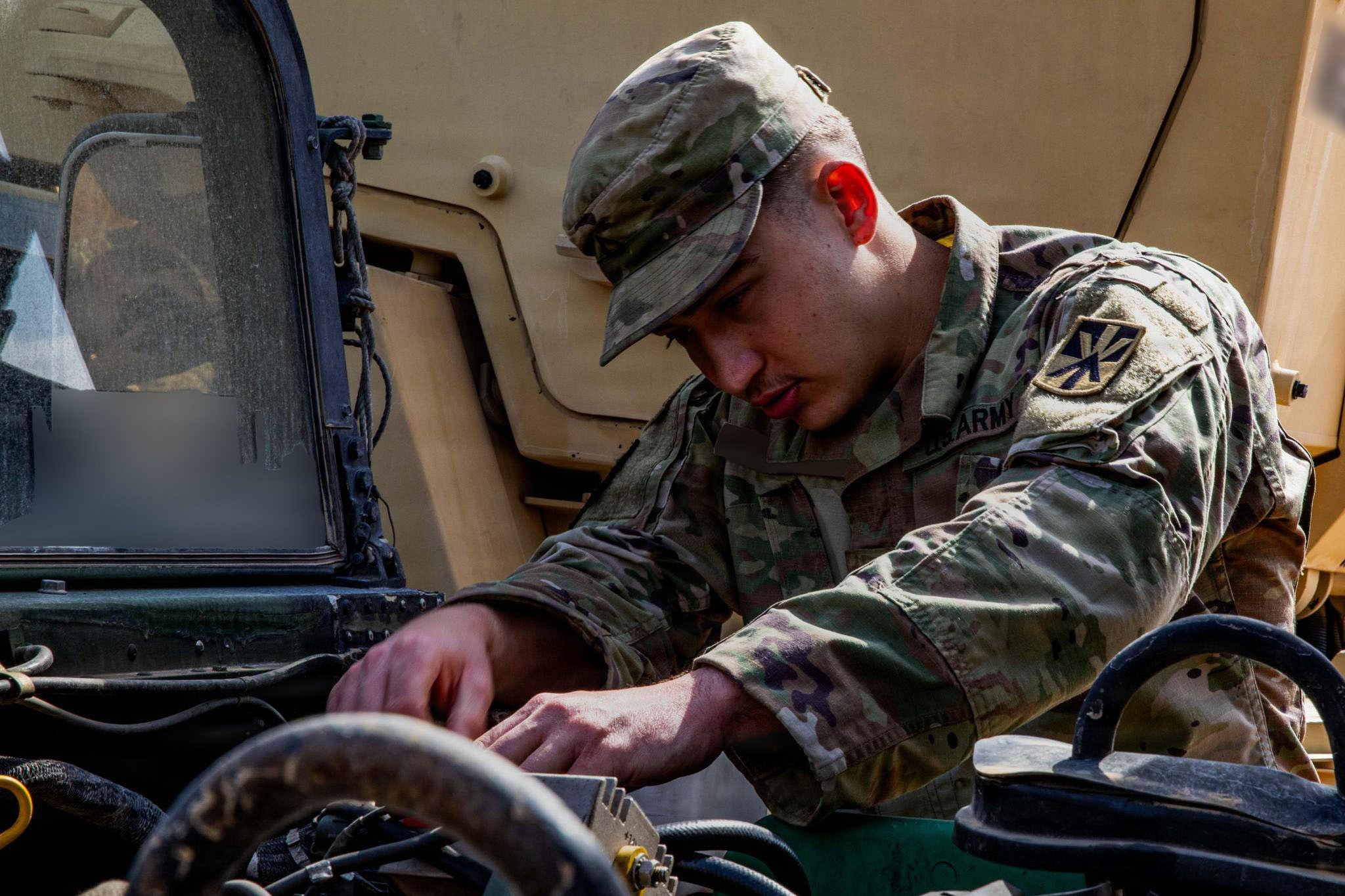 U.S. Army Soldiers conduct sustainment operations during Operation Epic Fury, March 23, 2026. (U.S. Army photo)