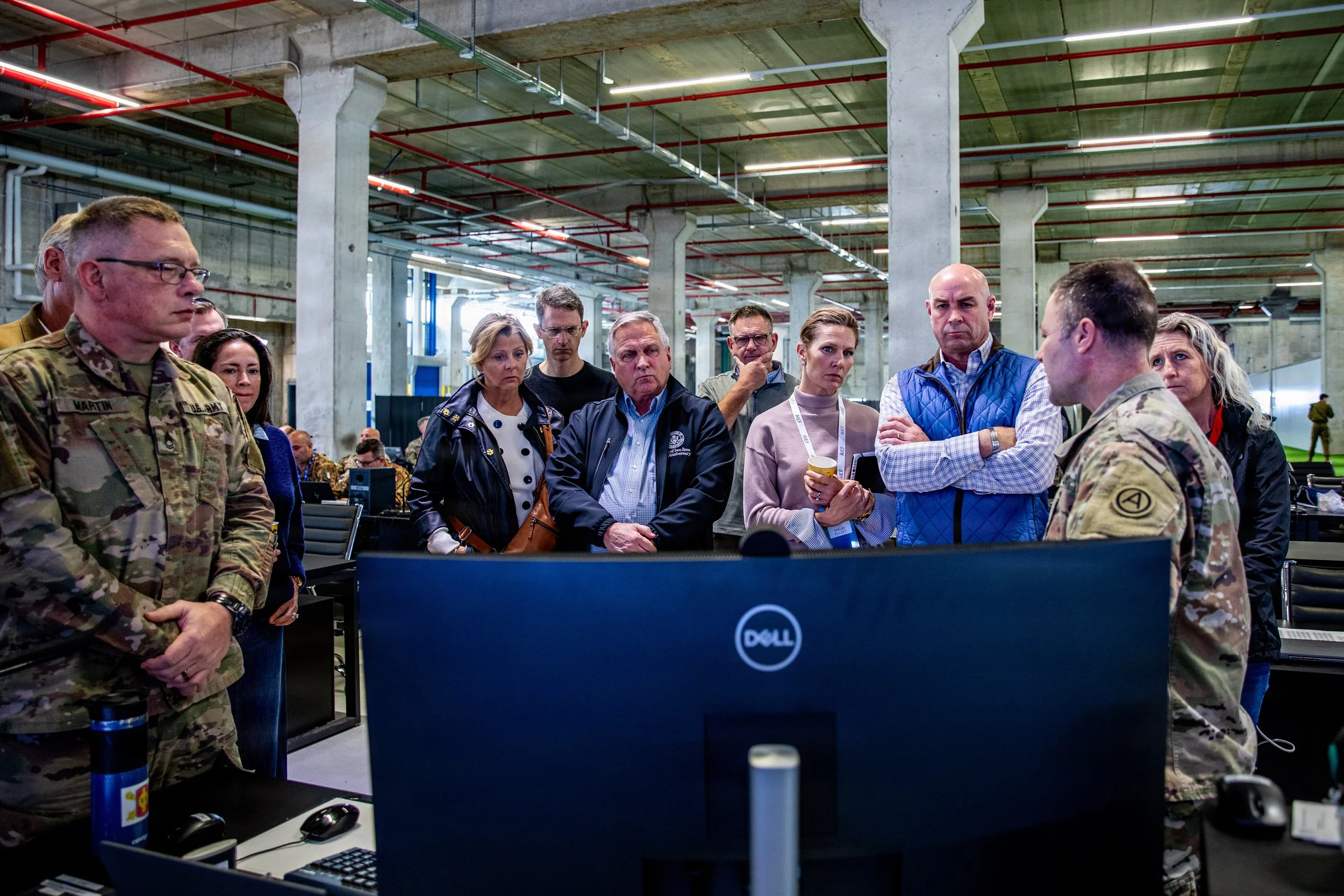 KIRYAT GAT, Israel (Jan. 27, 2026) – U.S. Army Col. Jon Chavous briefs members of the U.S. House Armed Services Committee about CMCC current operations and achievements, Jan. 27, 2026. (U.S. Army photo by Sgt. Kathryn Skonning)