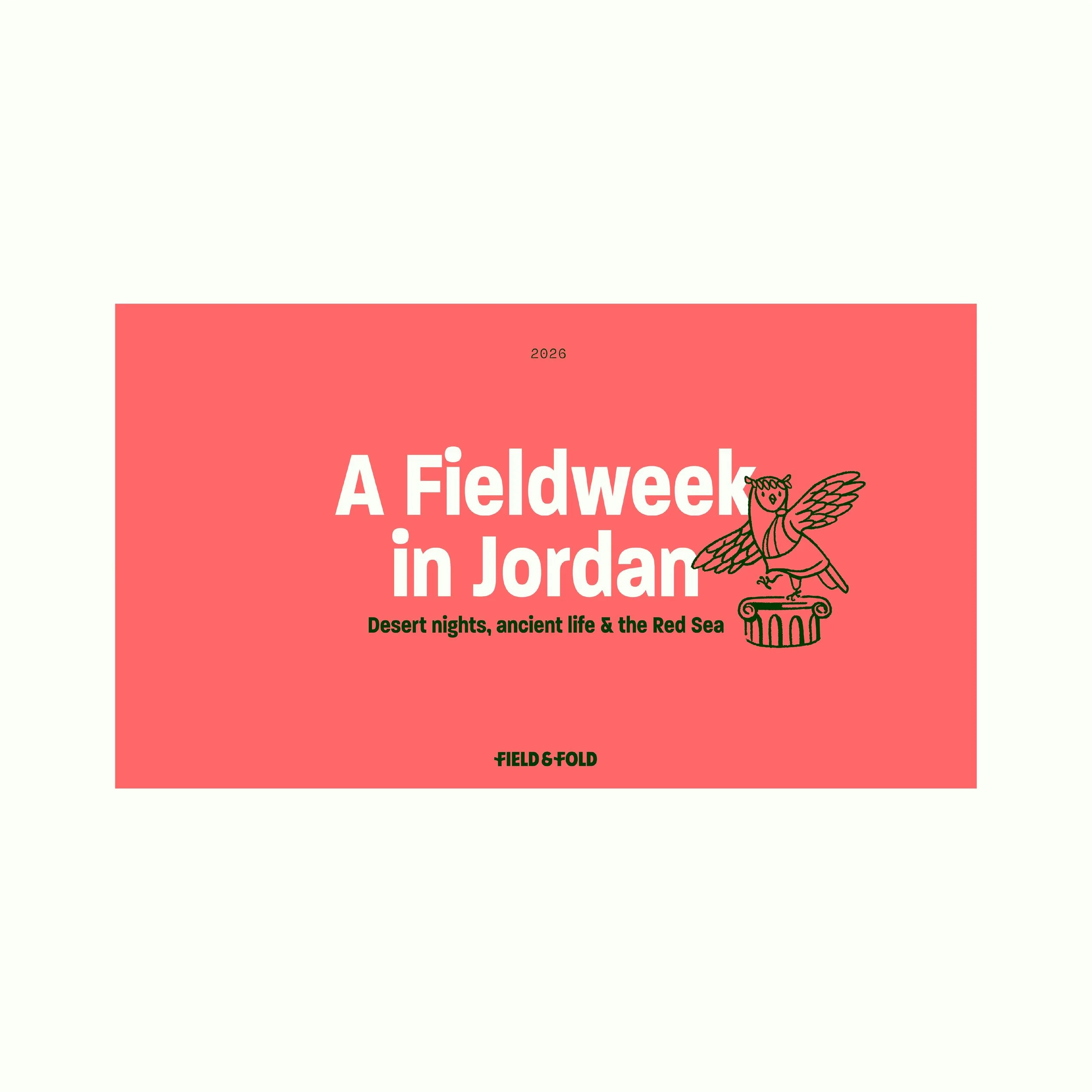 A Fieldweek in Jordan
