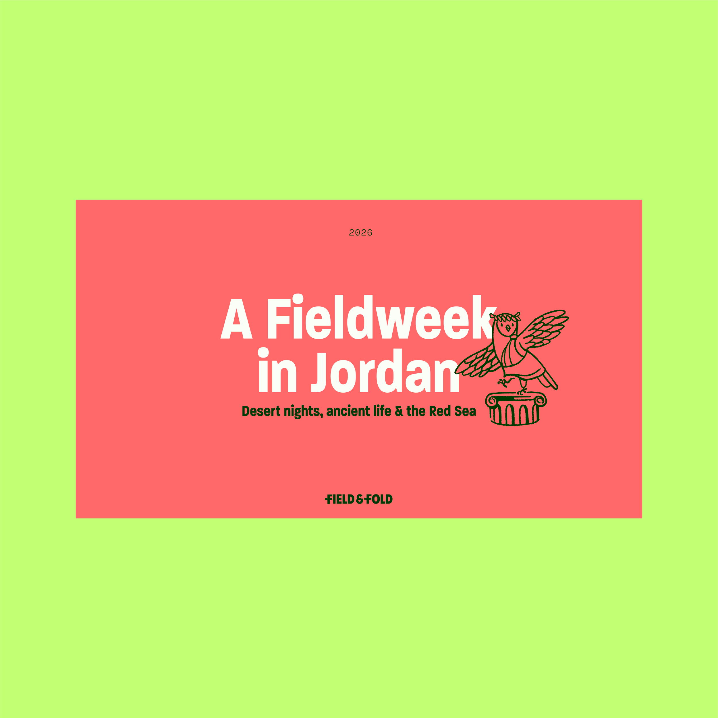 A Fieldweek in Jordan
