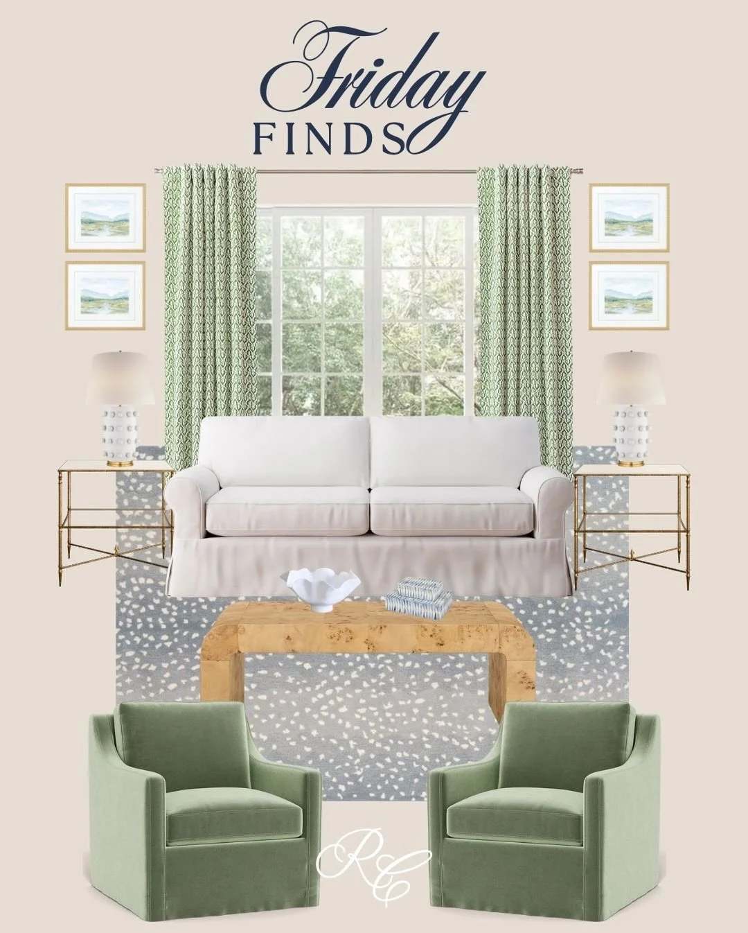 Layers of color are the secret to a bedroom that feels calm and collected.
This green&ndash;blue&ndash;gray palette works so beautifully because each tone builds on the next&mdash;soft, soothing, and never flat. 💚💙🩶

From muted greens that ground 