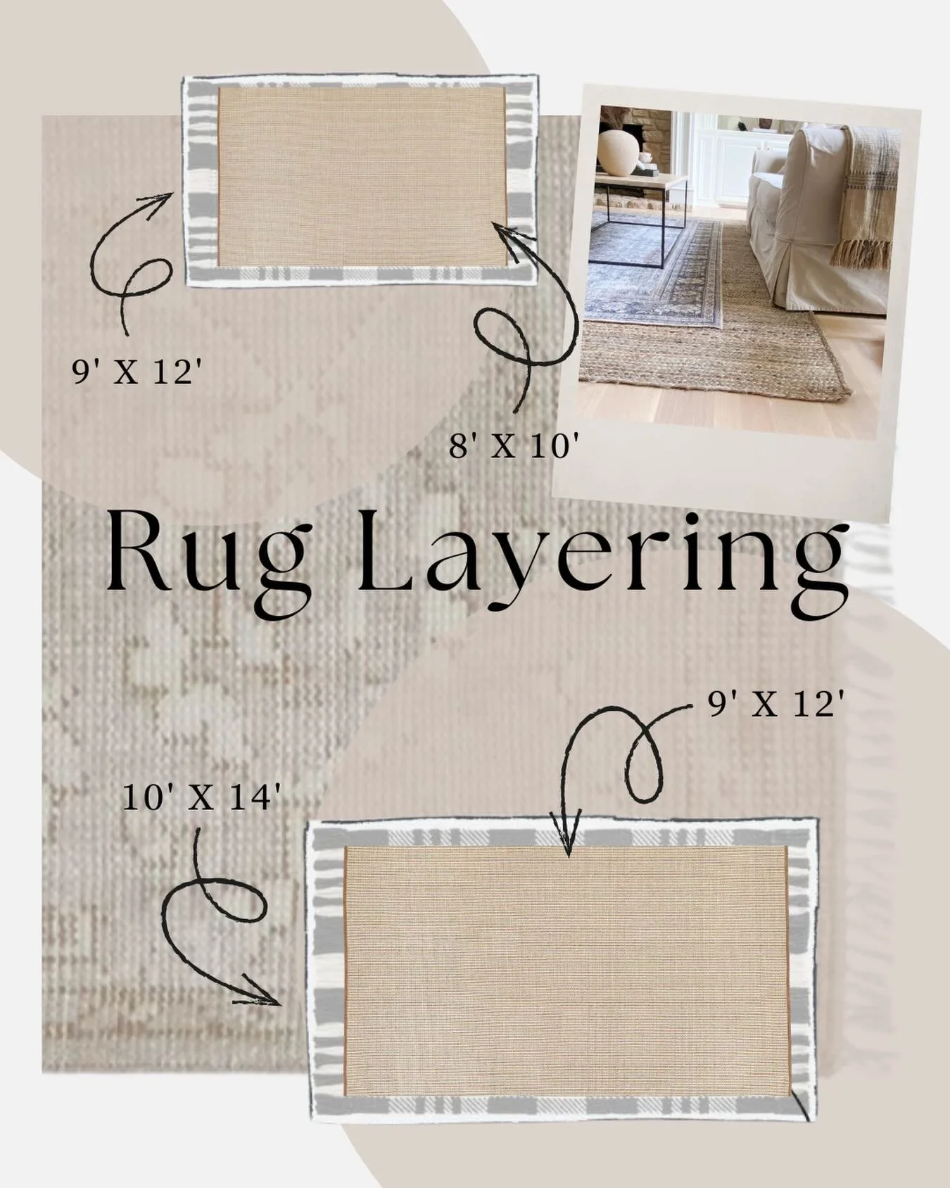 ✨ Rug Layering ✨

Rug layering is an easy way to add depth, texture, and a designer feel to any space. Start with a large neutral base to ground the room, then layer a smaller patterned rug on top for personality and contrast. It&rsquo;s a simple sty