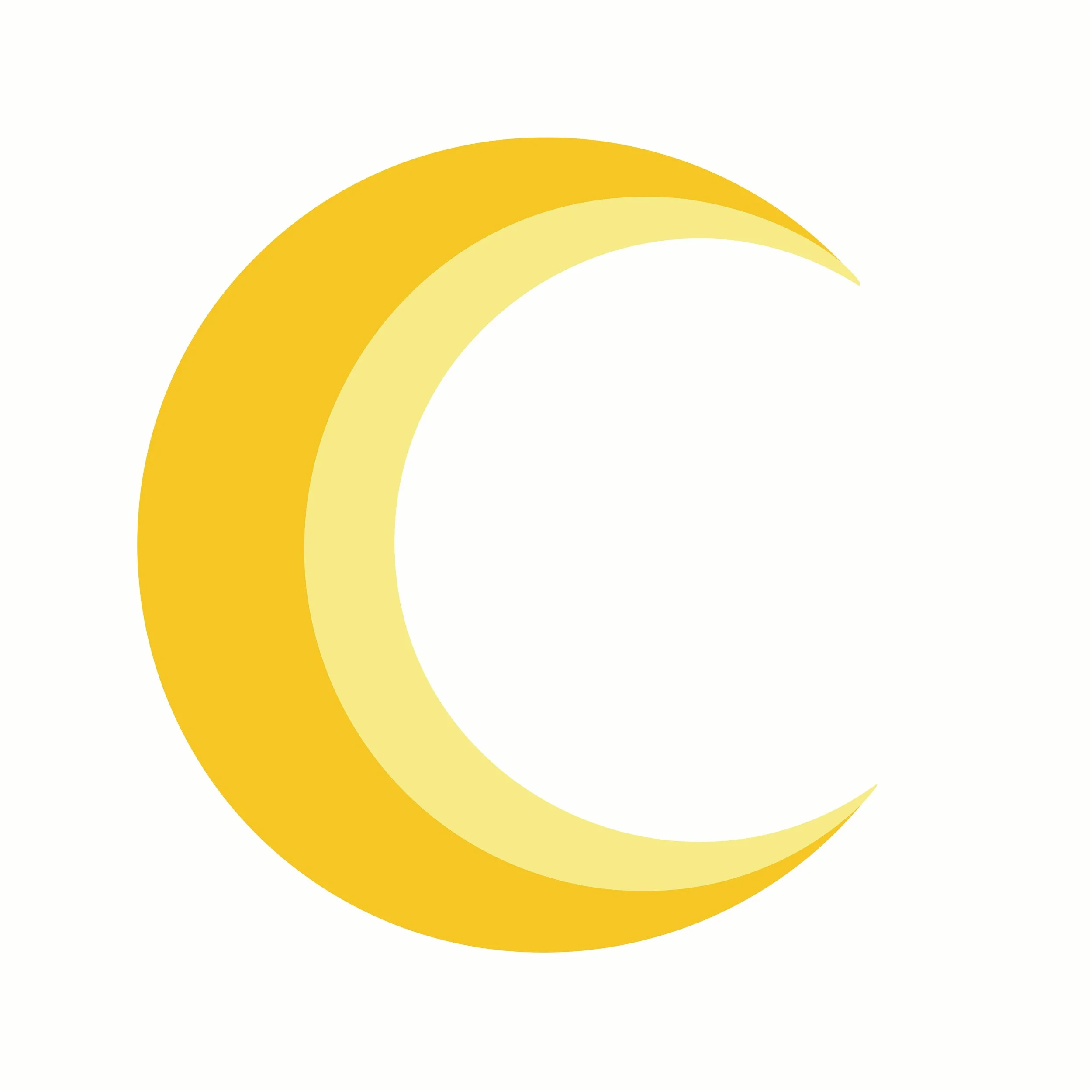 Crescent moon representing new beginnings with the invitation to join the newsletter also known as the sacred circle
