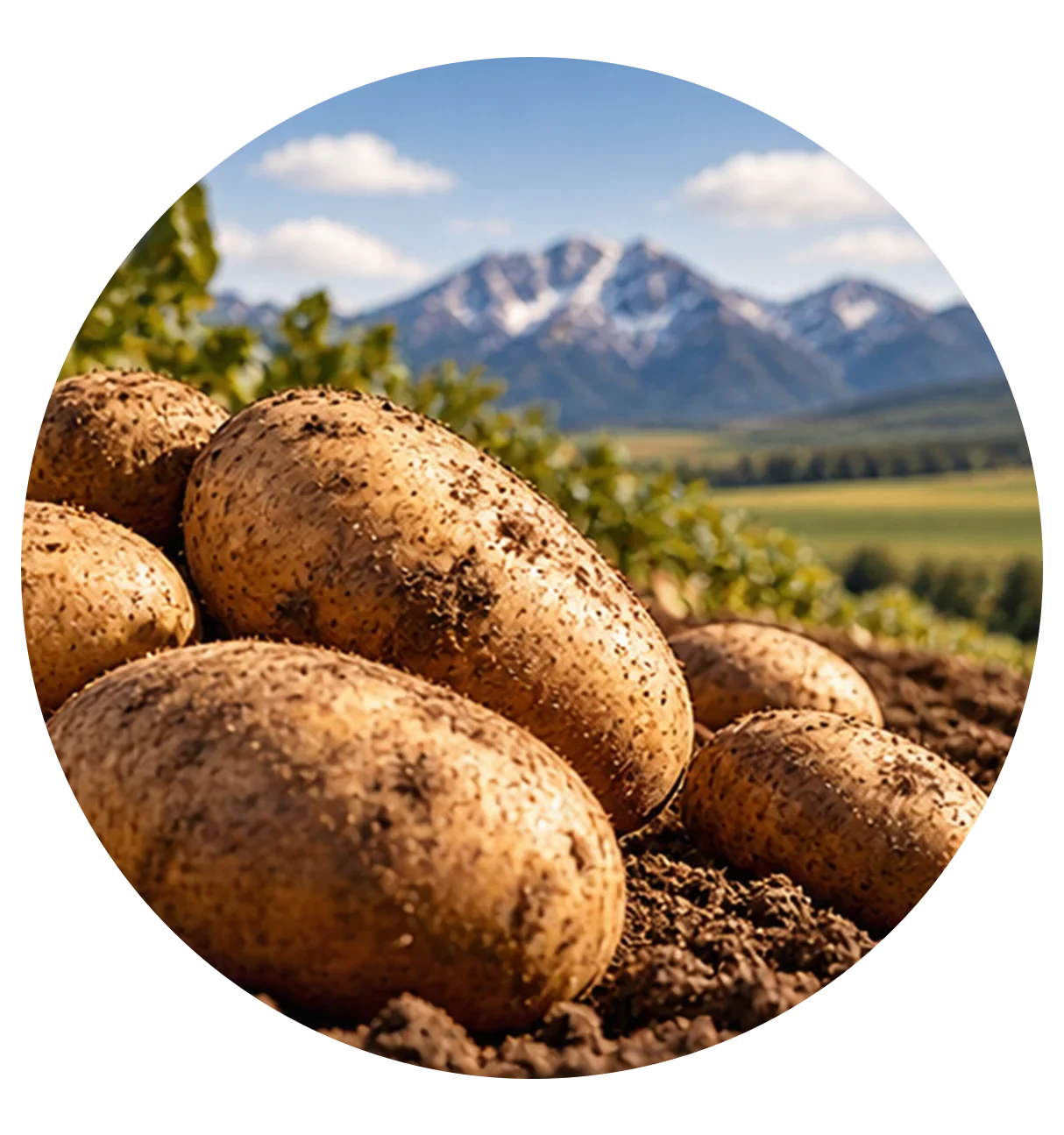 Idaho Russet potatoes grown for Hard Cut Vodka
