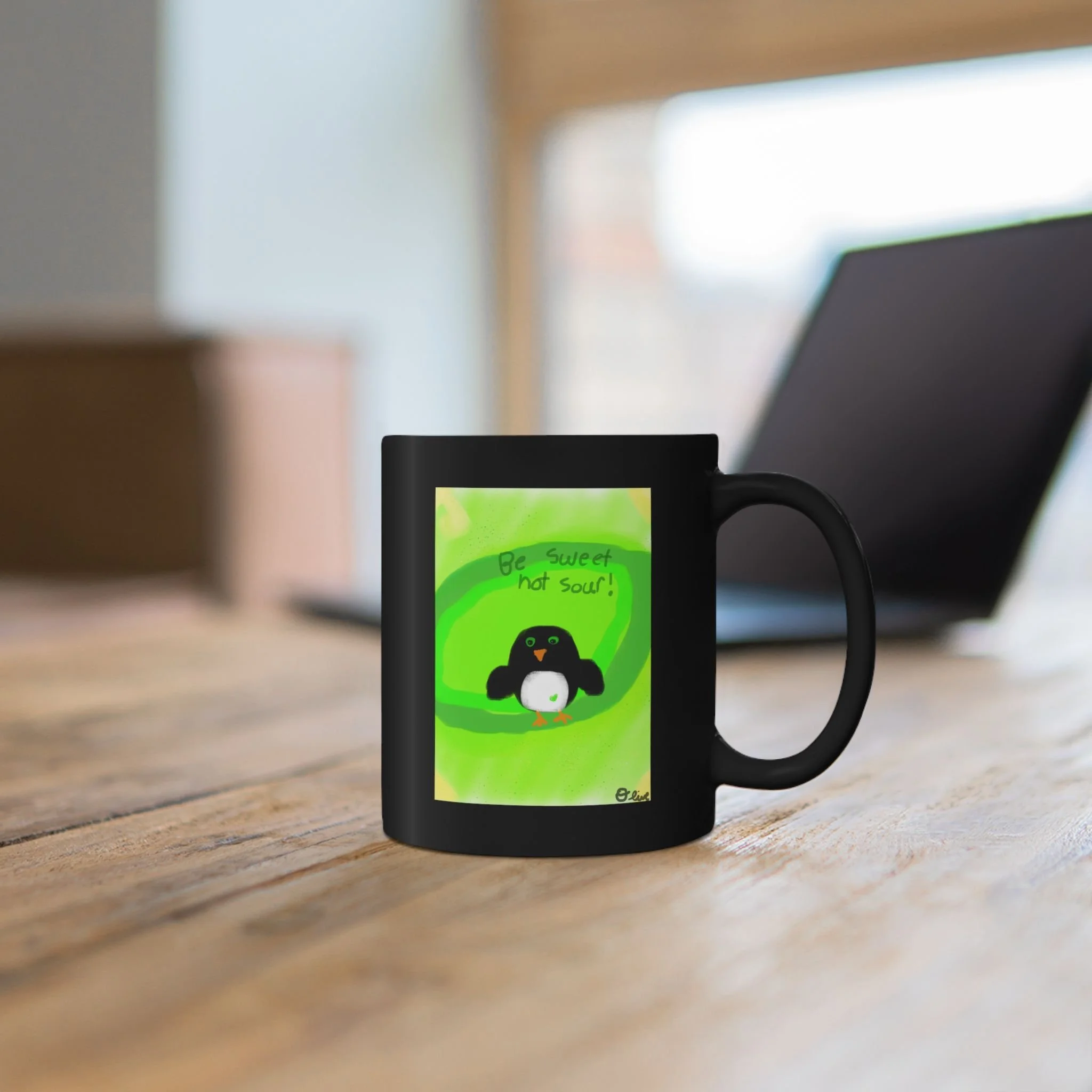 Sweet not sour penguin mug 💚
