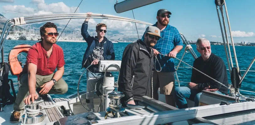 Sailing the St. Brendan in Croatia with the YWAM Croatia base leader, Jarod.