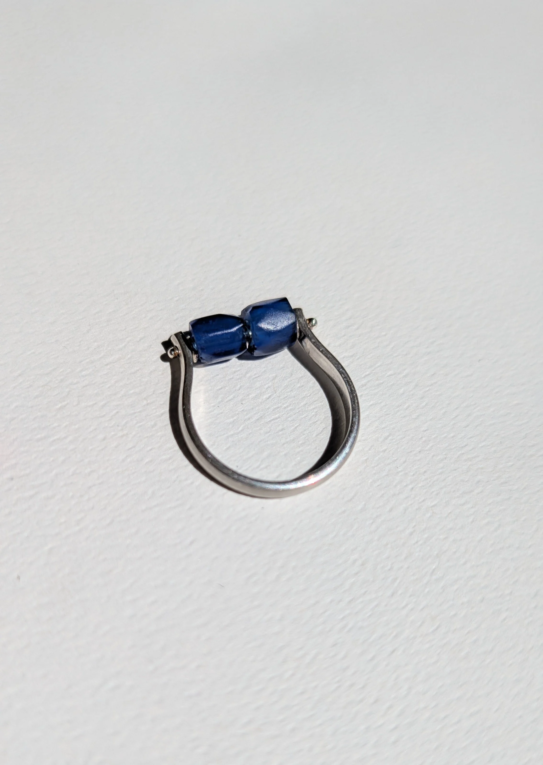 FURROW RING, TRADE BEADS