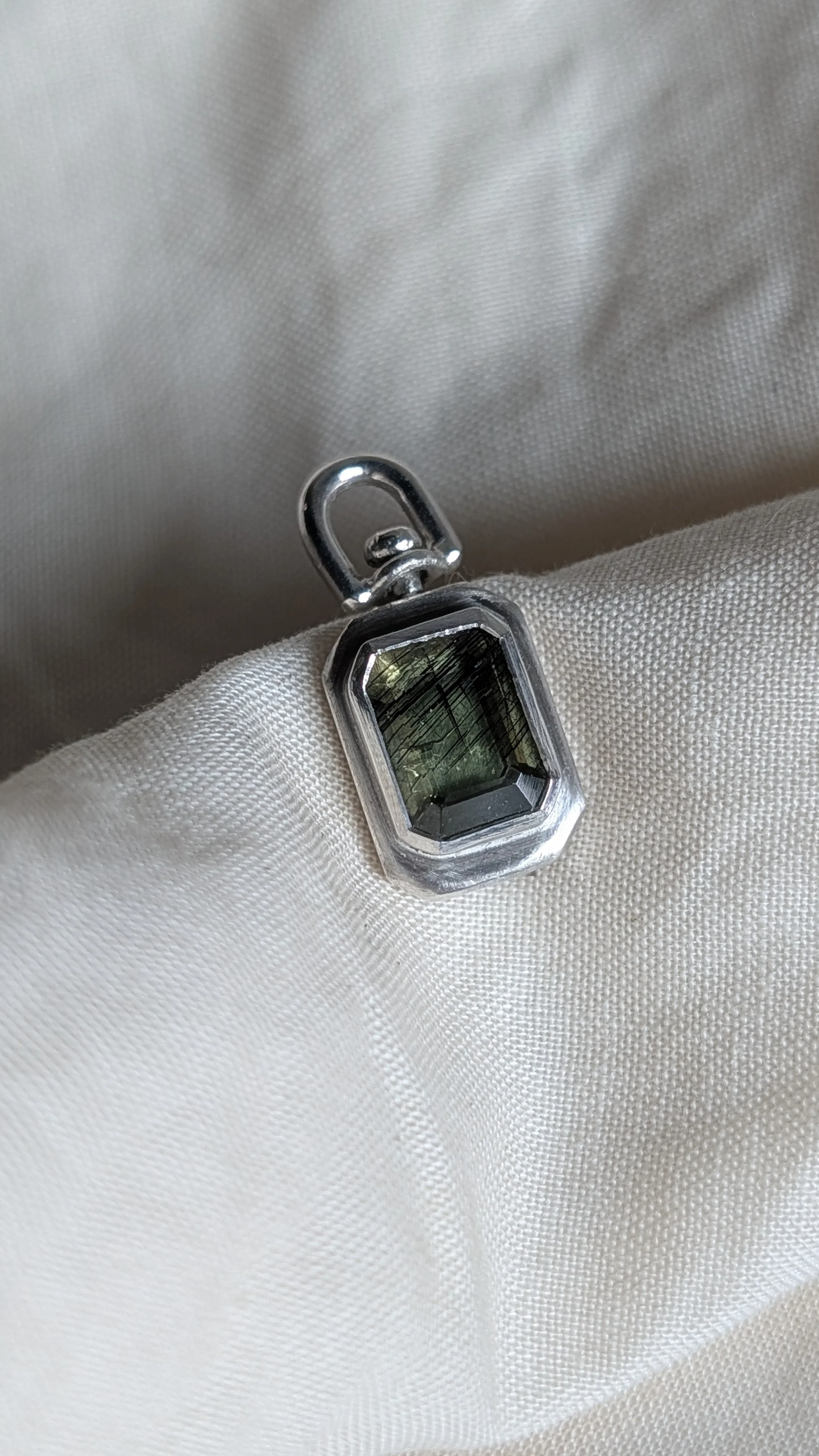 Custom peridot pendant