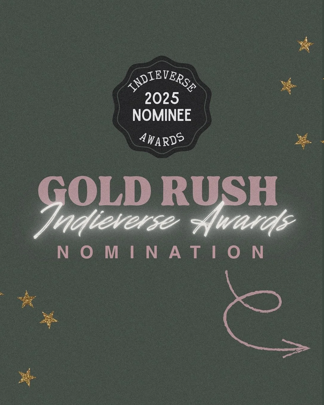 Gold Rush is nominated for the Sweet Tooth award in the 2025 Indieverse Awards and voting is now open! ✨

I love Billy and Adeline so so much and theirs is the sweetest of love stories. This book was my first and I think it&rsquo;ll always be the one