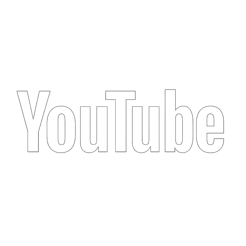YouTube logo with black background and white text.