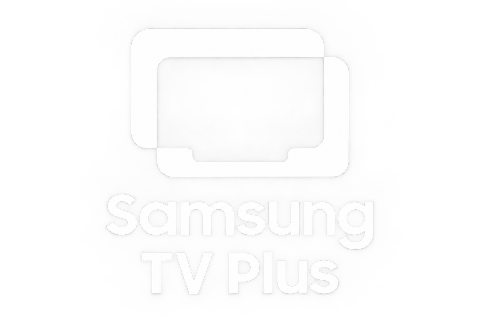 Samsung TV Plus logo with a stylized TV icon above the text