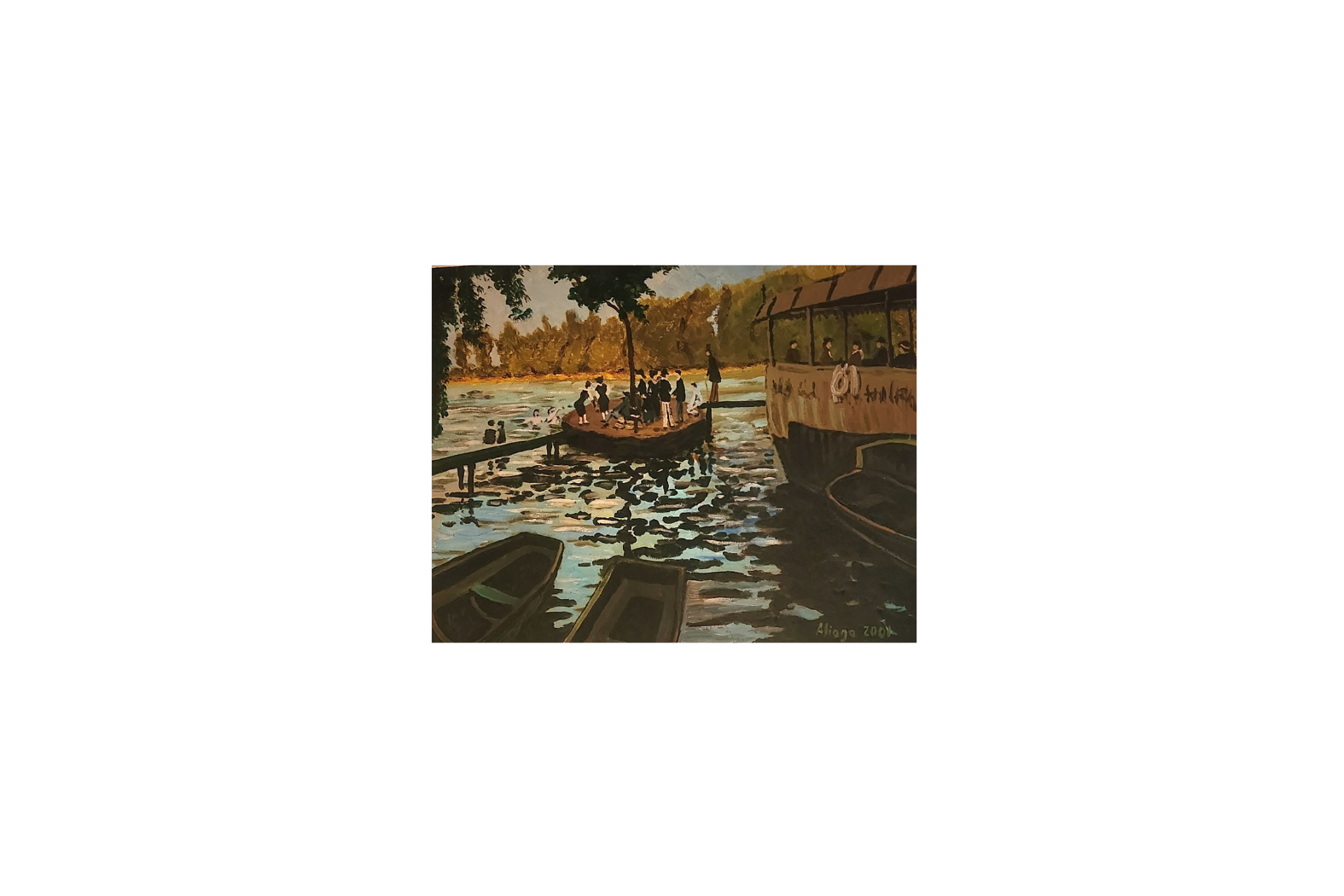 By the river