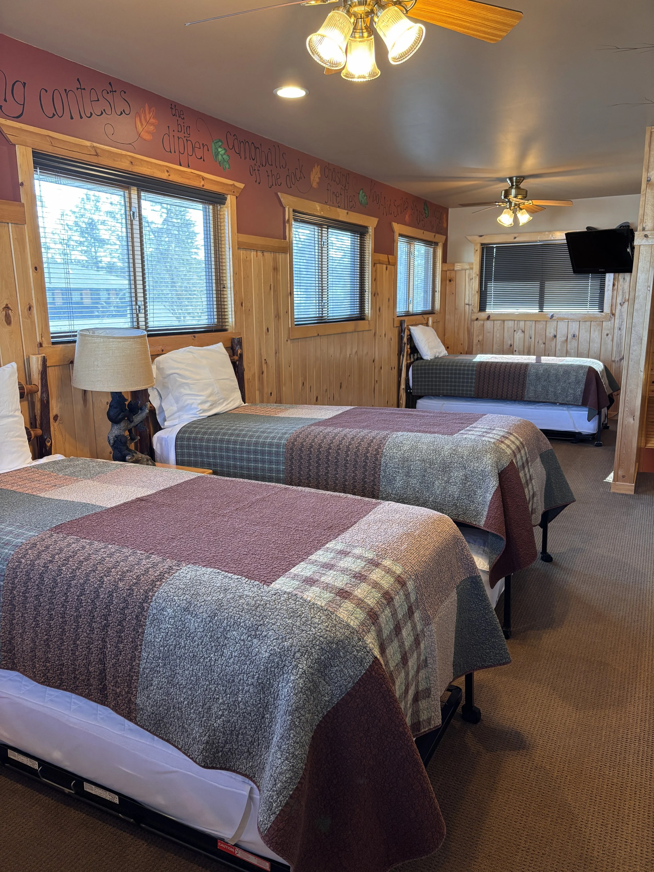 BEDROOM 4 - Third Floor Loft:  3 Twin Beds / 3 Twin Trundle Beds