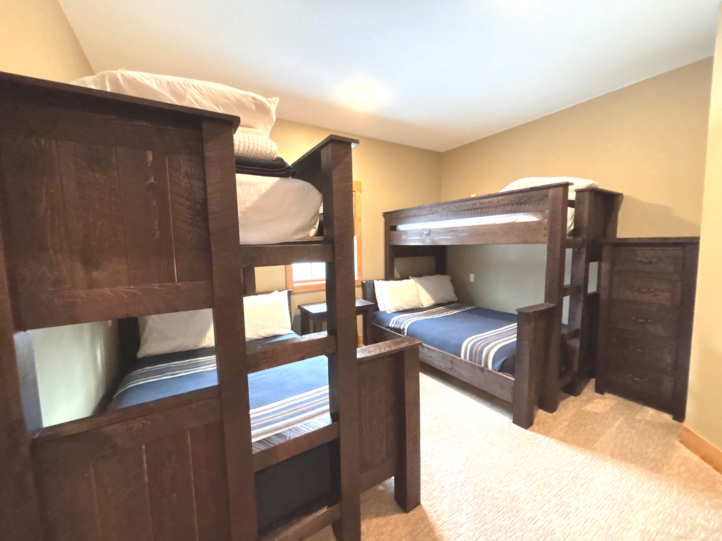 BEDROOM 3 - Second Floor Bunk Room: (2) Twin over Full Bunk Beds / Dresser