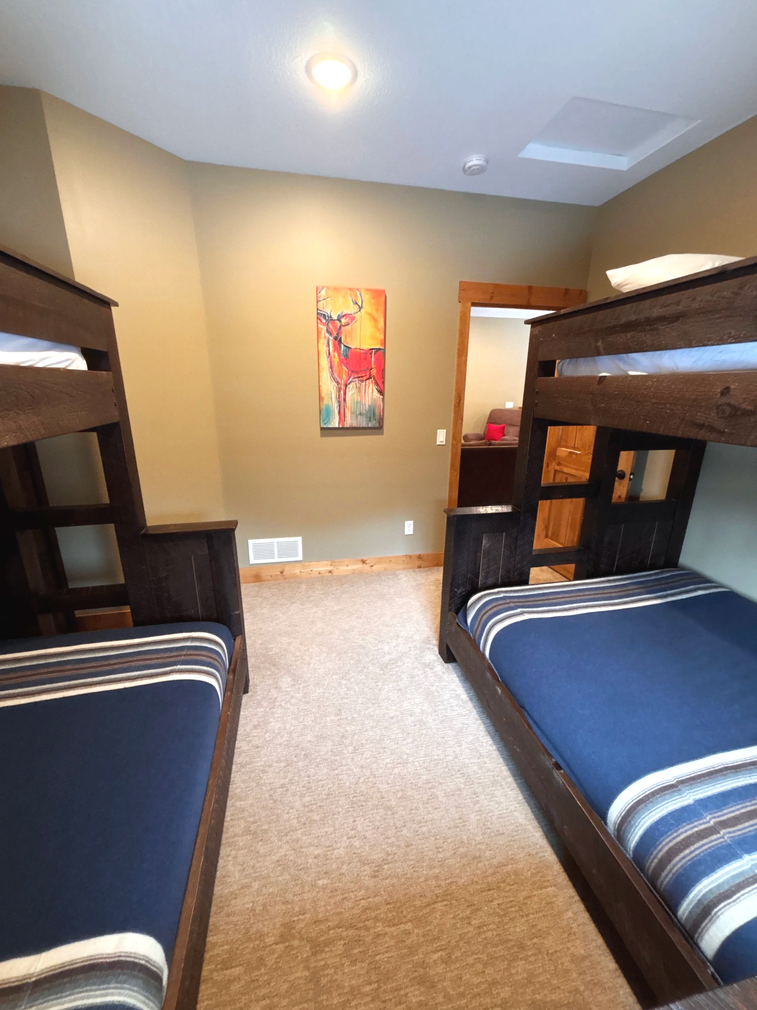 BEDROOM 3 - Second Floor Bunk Room: (2) Twin over Full Bunk Beds