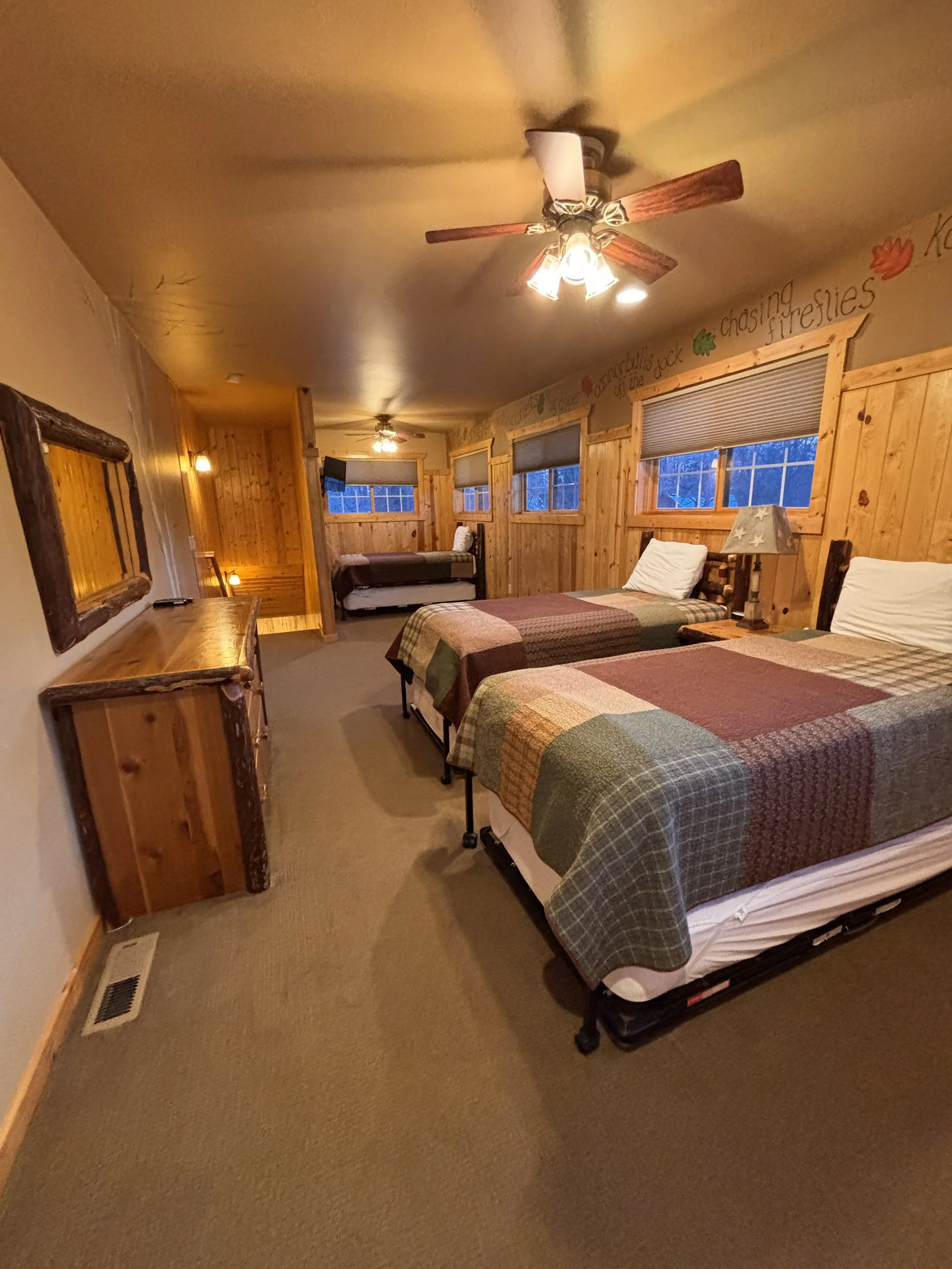 BEDROOM 4 - Third Floor:  3 Twin Beds / 3 Twin Trundle Beds