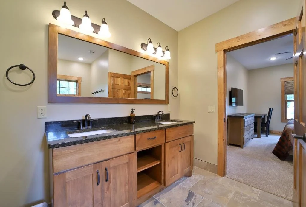 BEDROOM 1 - Main Floor:  King Master Suite Bathroom / Vanity