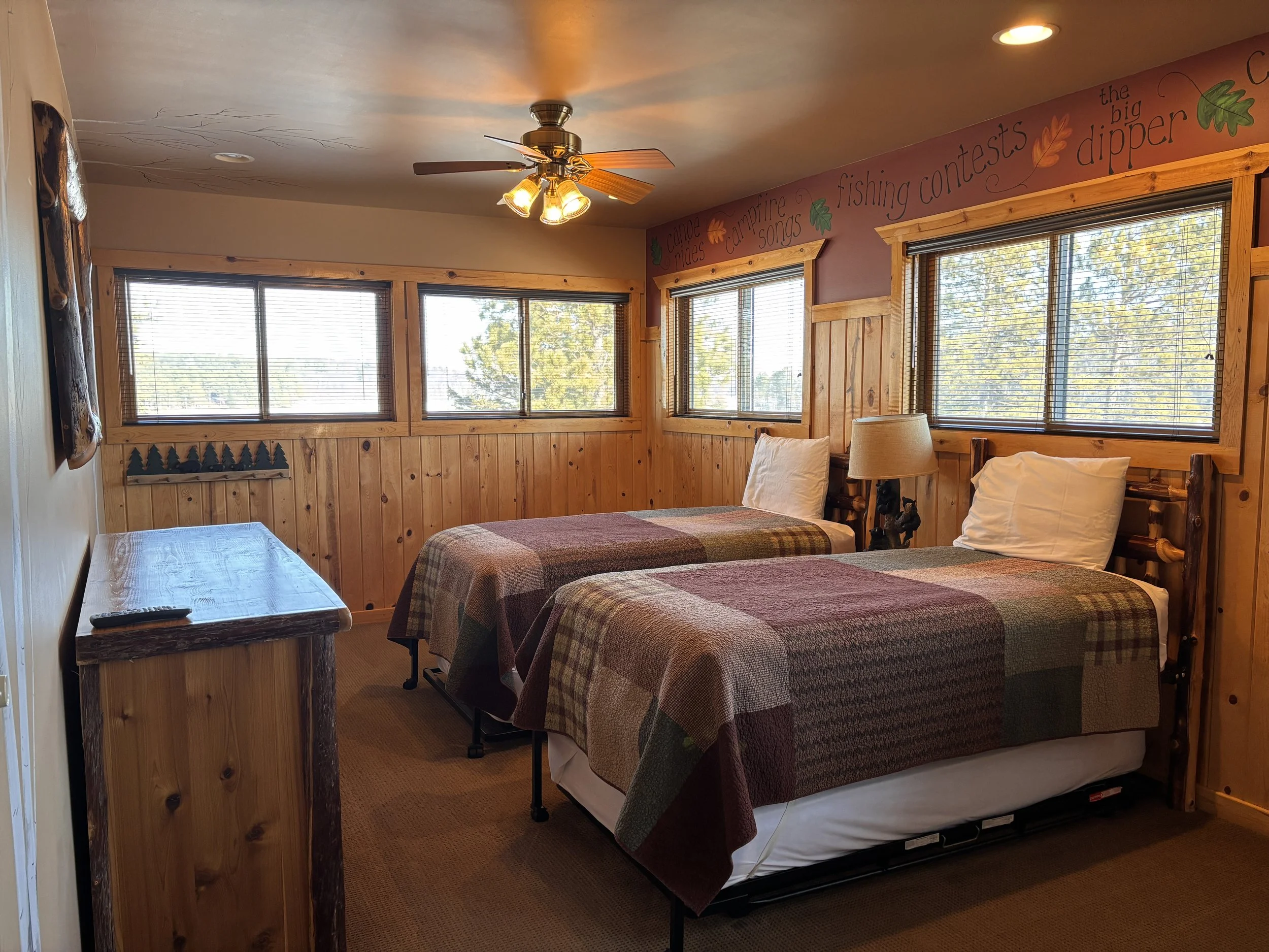 BEDROOM 4 - Third Floor Loft:  3 Twin Beds / 3 Twin Trundle Beds