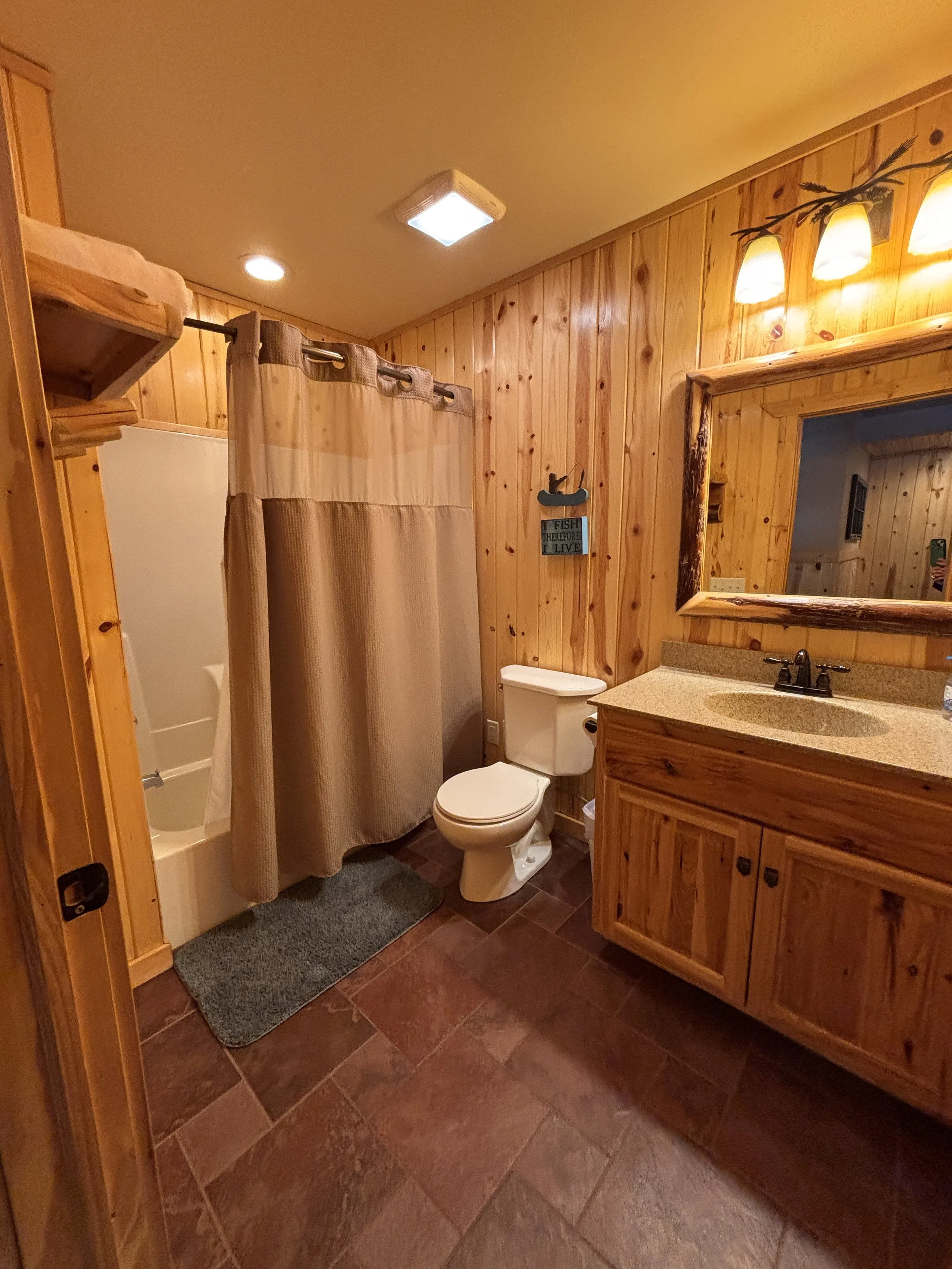 BEDROOM 4 - Third Floor Loft: Bathroom / Shower-Tub Combo (located on second floor)