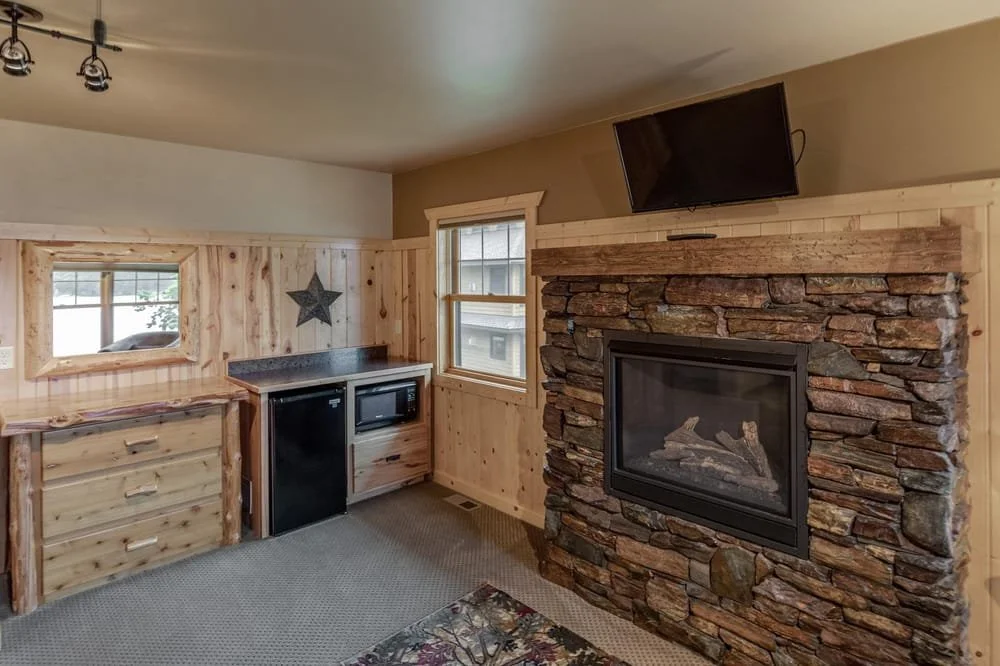 BEDROOM 3 - Second Floor King Master Suite / Gas Fireplace / Kitchenette w/ mini fridge and microwave