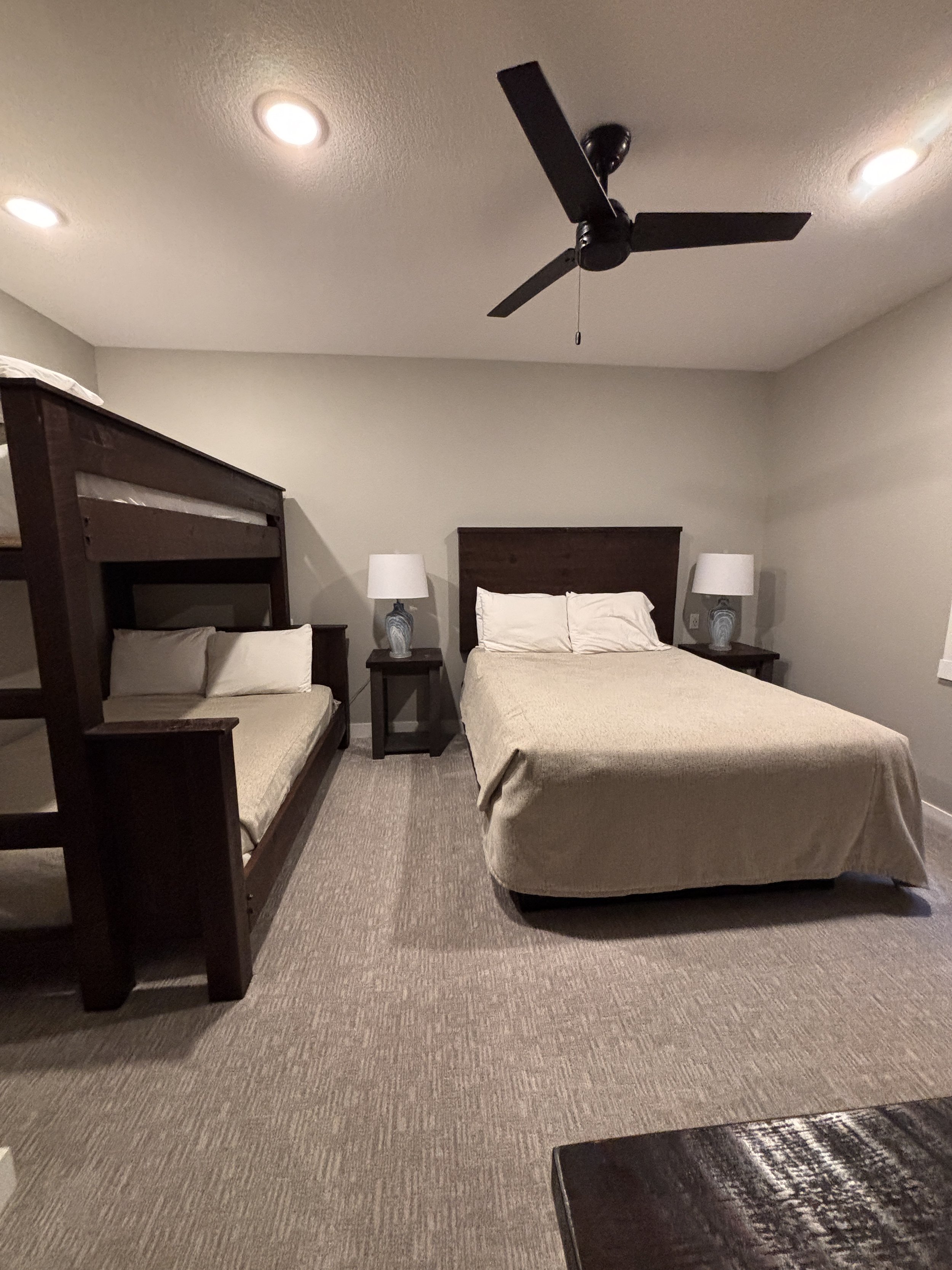 BEDROOM 4 - Basement: Queen and Bunk Bed (Twin over Full)