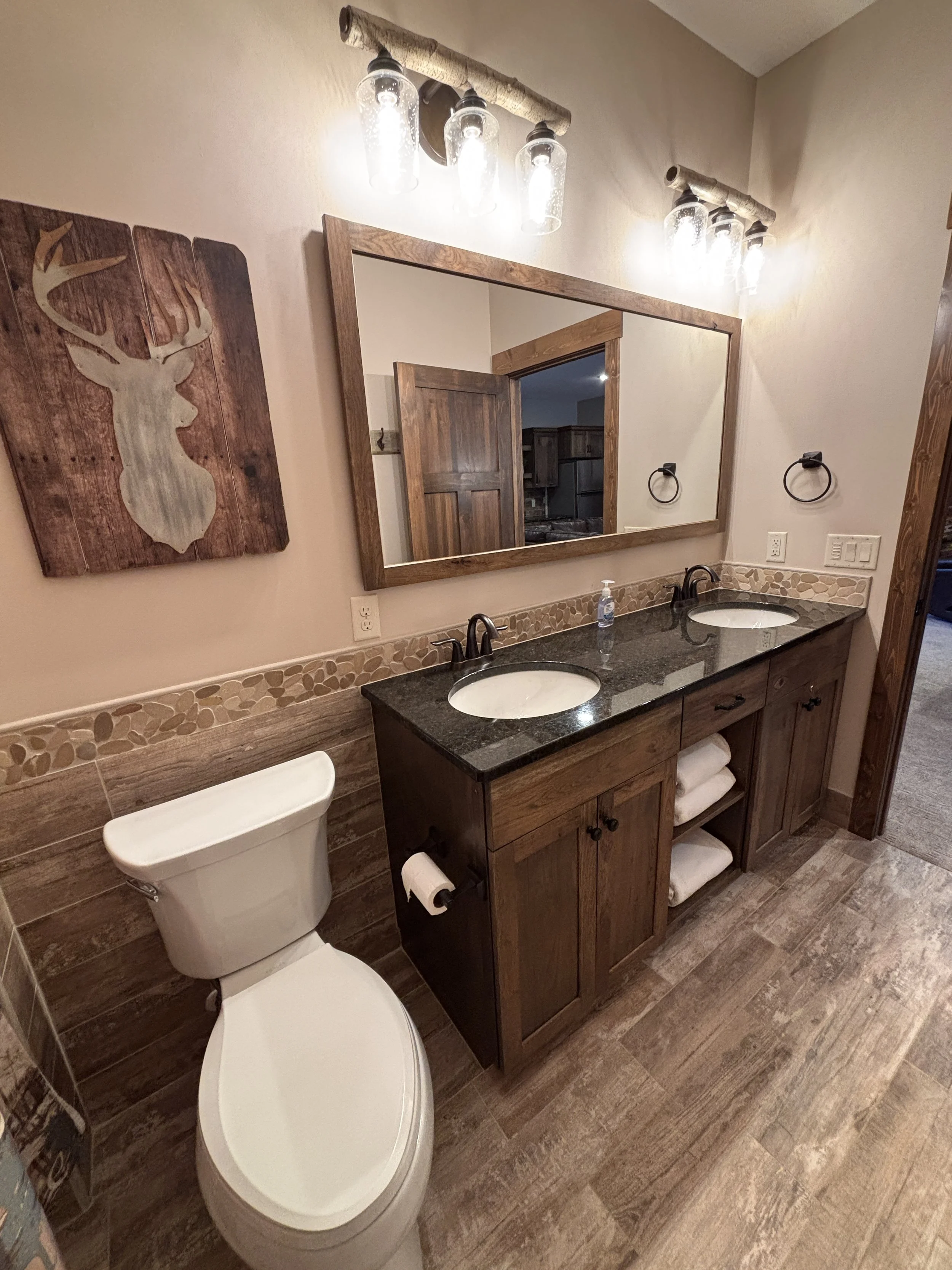 Second Floor: Bathroom (shared by King Room and Bunk Room)