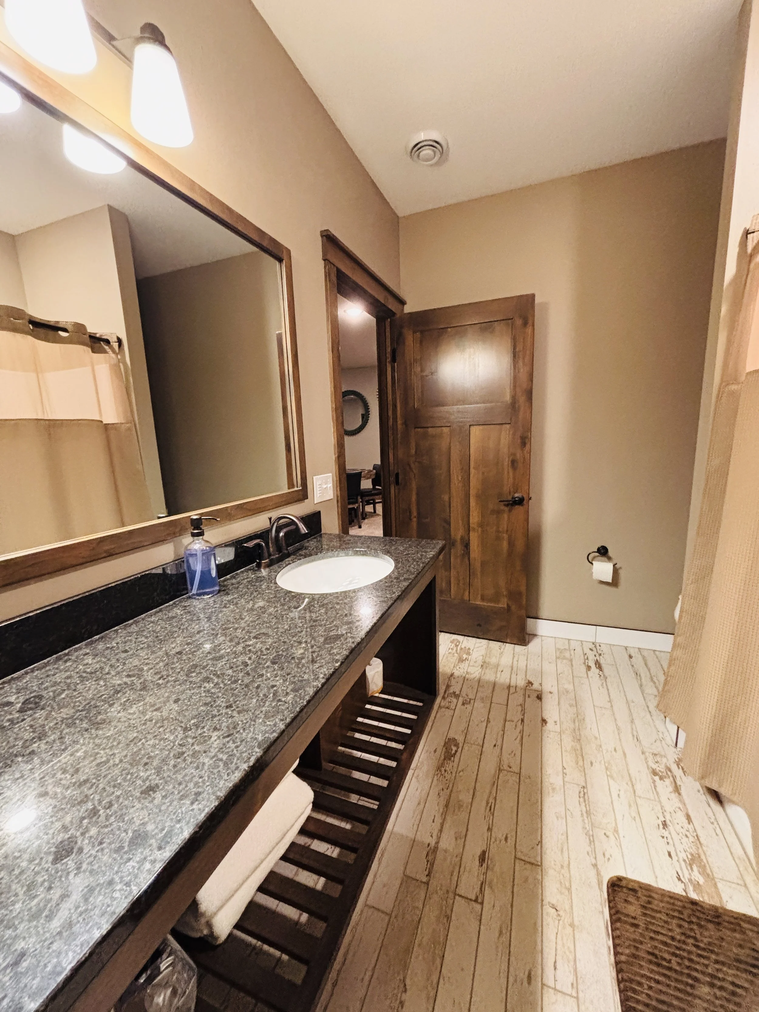 BEDROOM 4 - Basement: Queen and Bunkbed Bedroom Bathroom