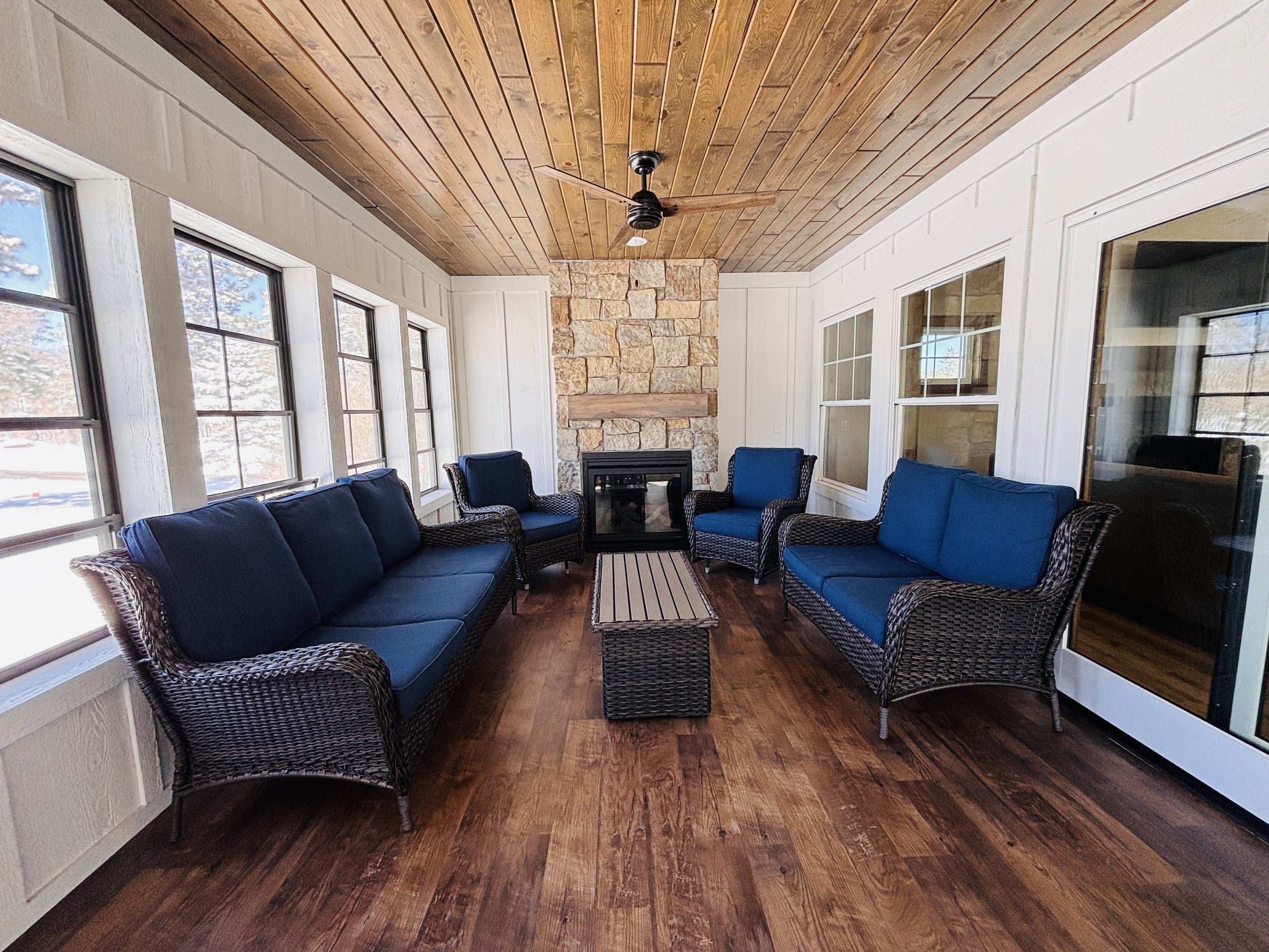 Porch / Gas Fireplace