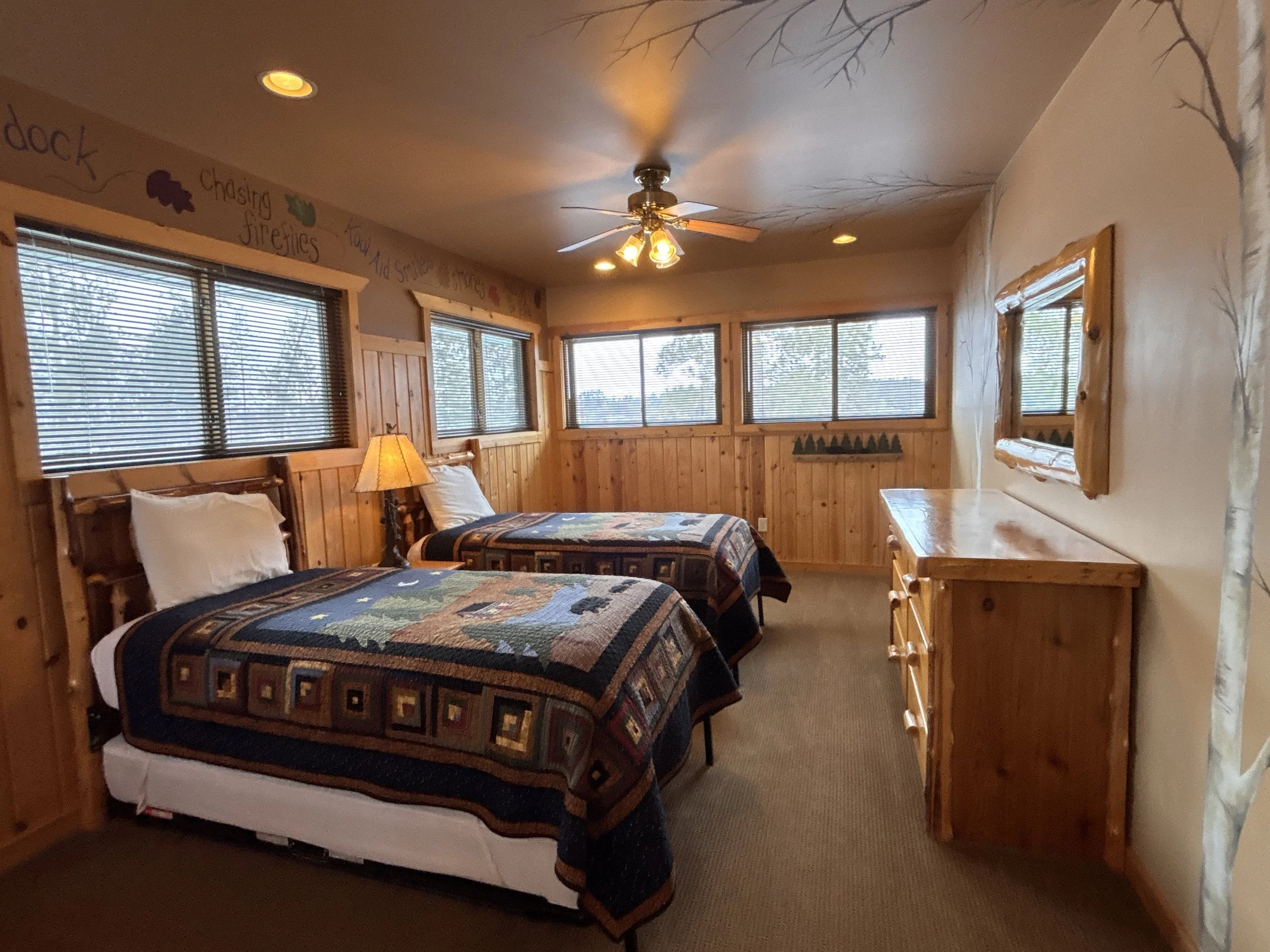 BEDROOM 4 - Third Floor: Loft Bedroom with 2 Twin Beds and 2 Twin Trundle Beds