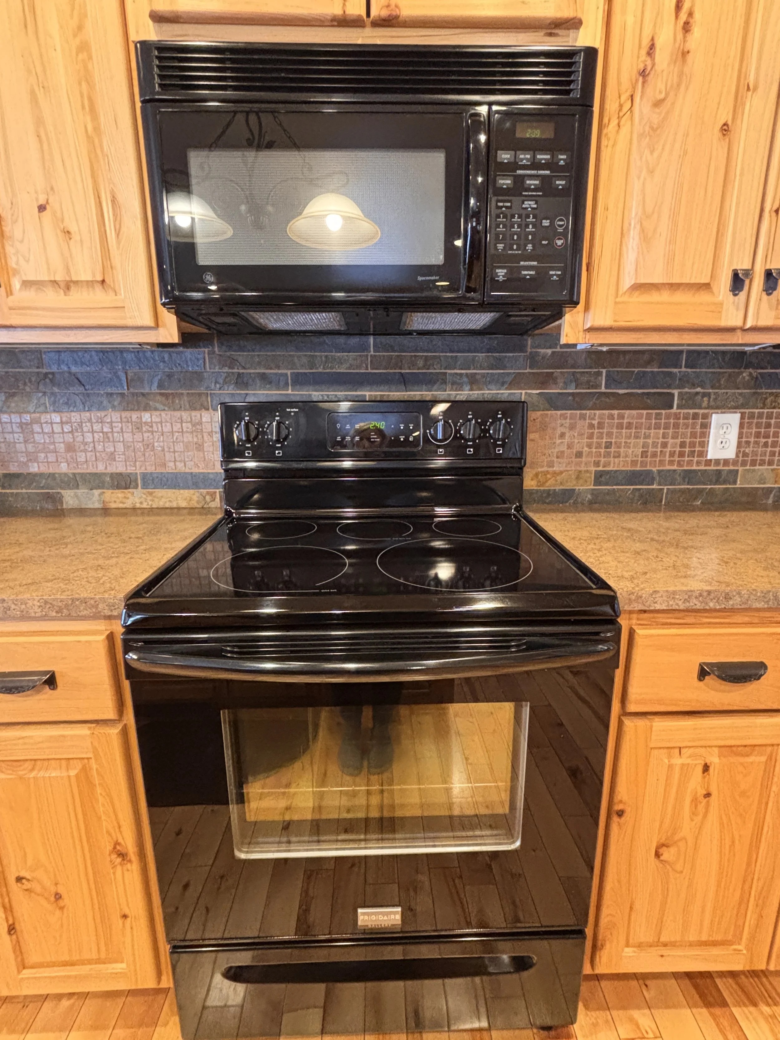 Kitchen - Electric Range and Microwave
