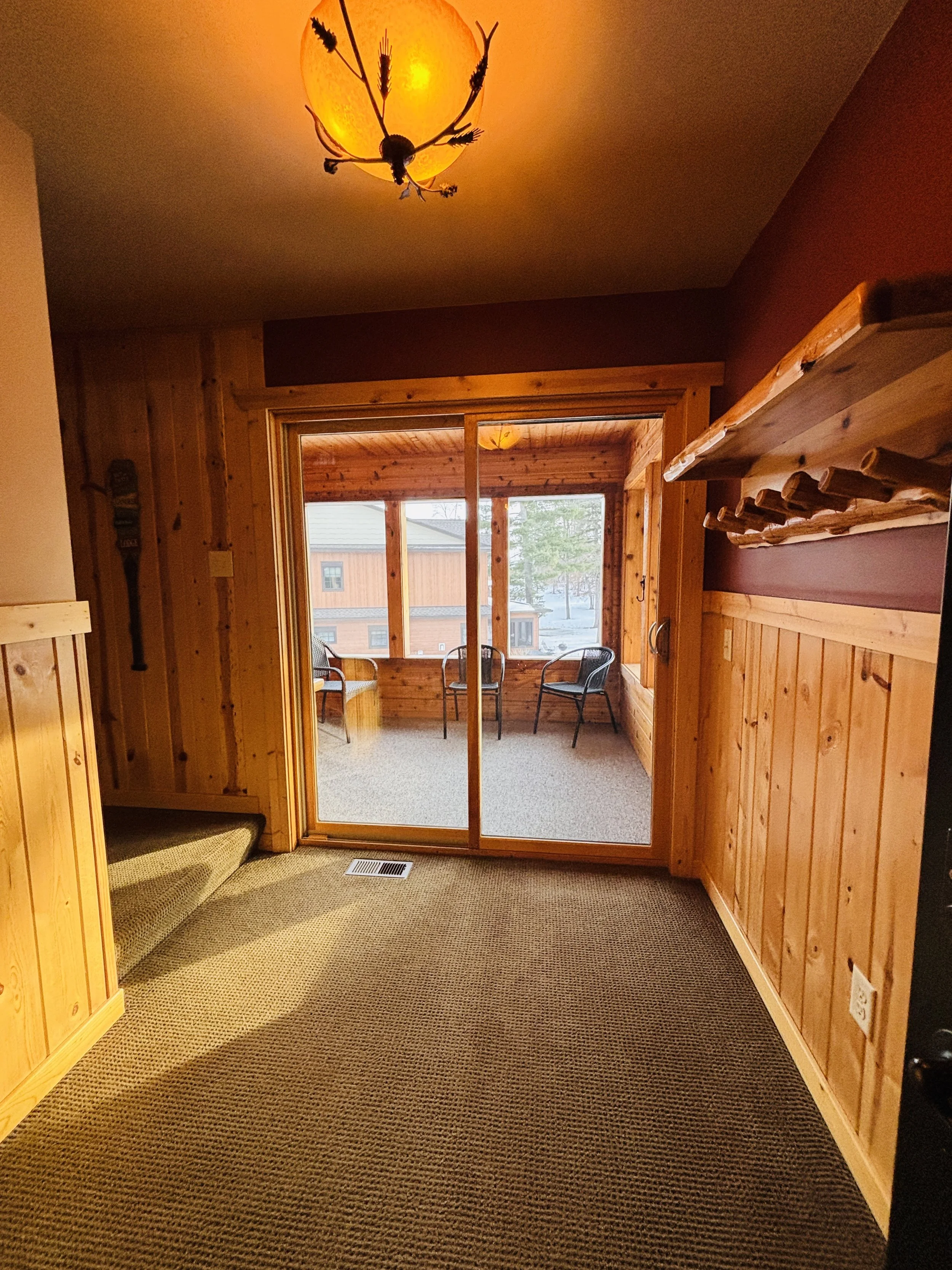 Second Floor Landing / Roadside Screened Porch View