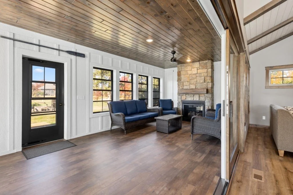 Porch / Gas Fireplace