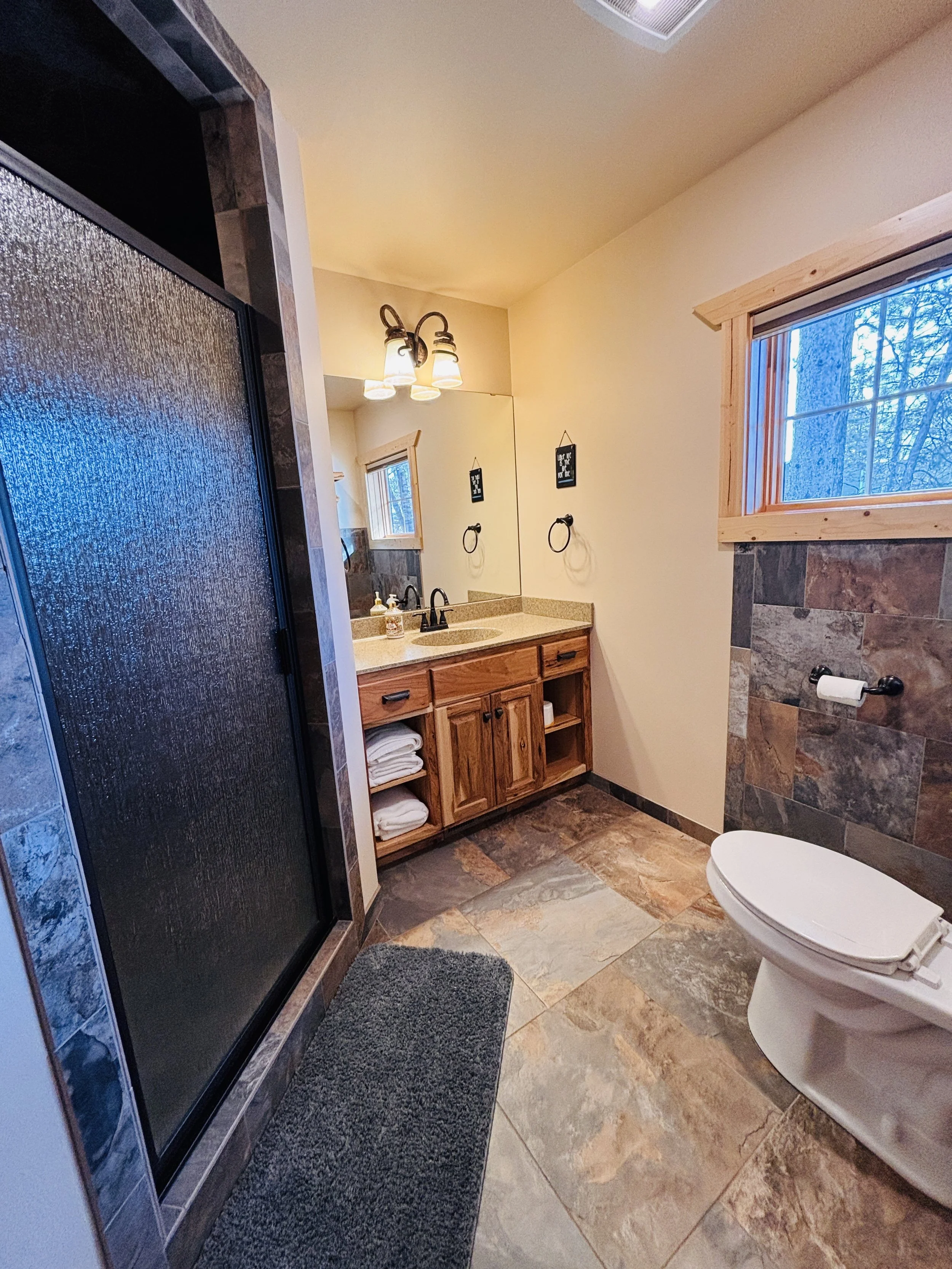 BEDROOM 1 - Main Floor: Queen Suite Bathroom