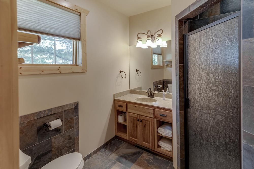 BEDROOM 1 - Main Floor: Queen Suite Bathroom