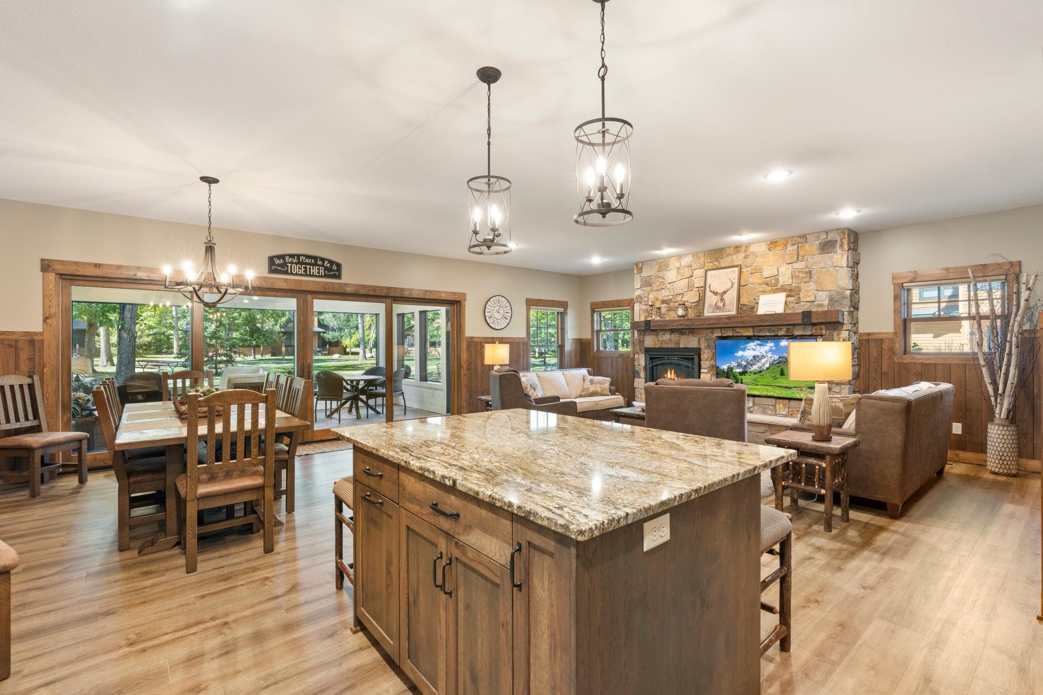 Kitchen Island / Dining/ Living Room